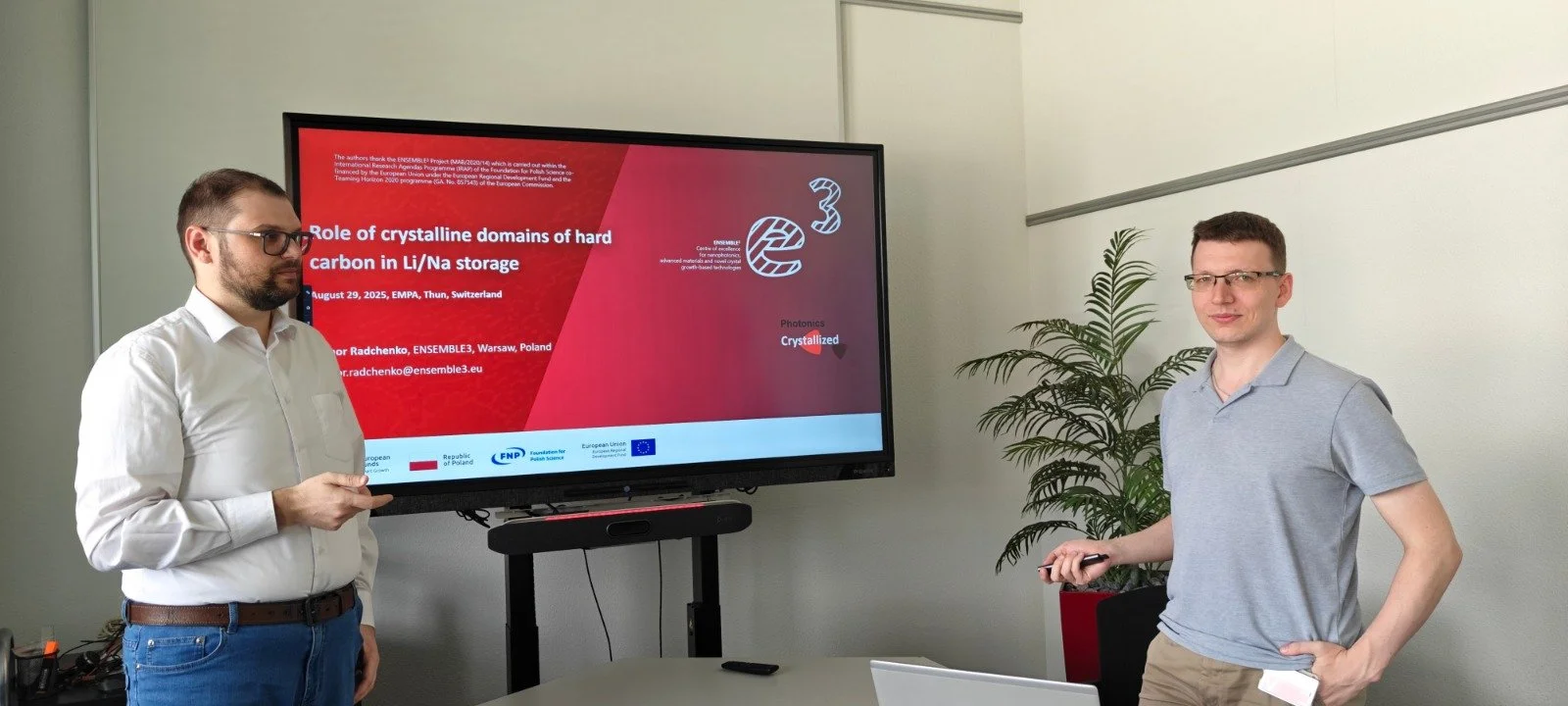 Ihor, research presention in Empa, Thun, September 2025