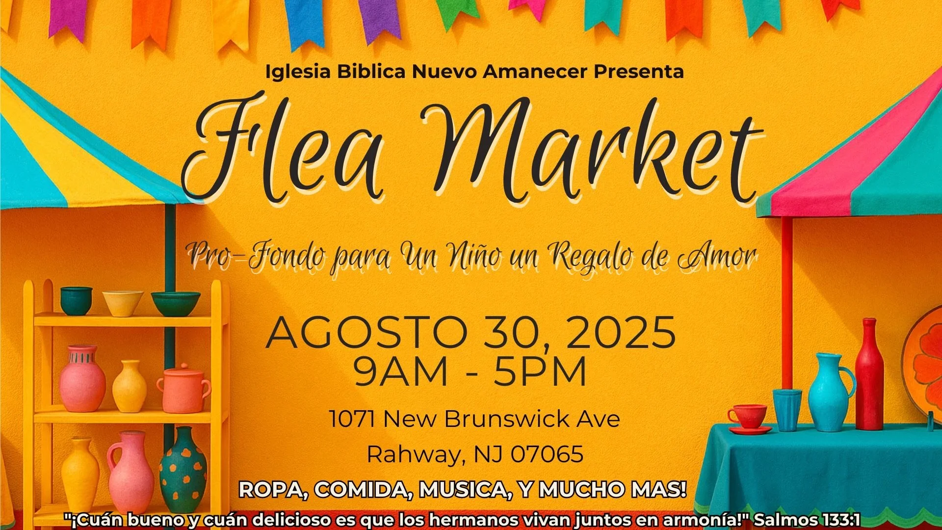 Flea Market – A Beneficio de “Un Niño, Un Regalo de Amor”