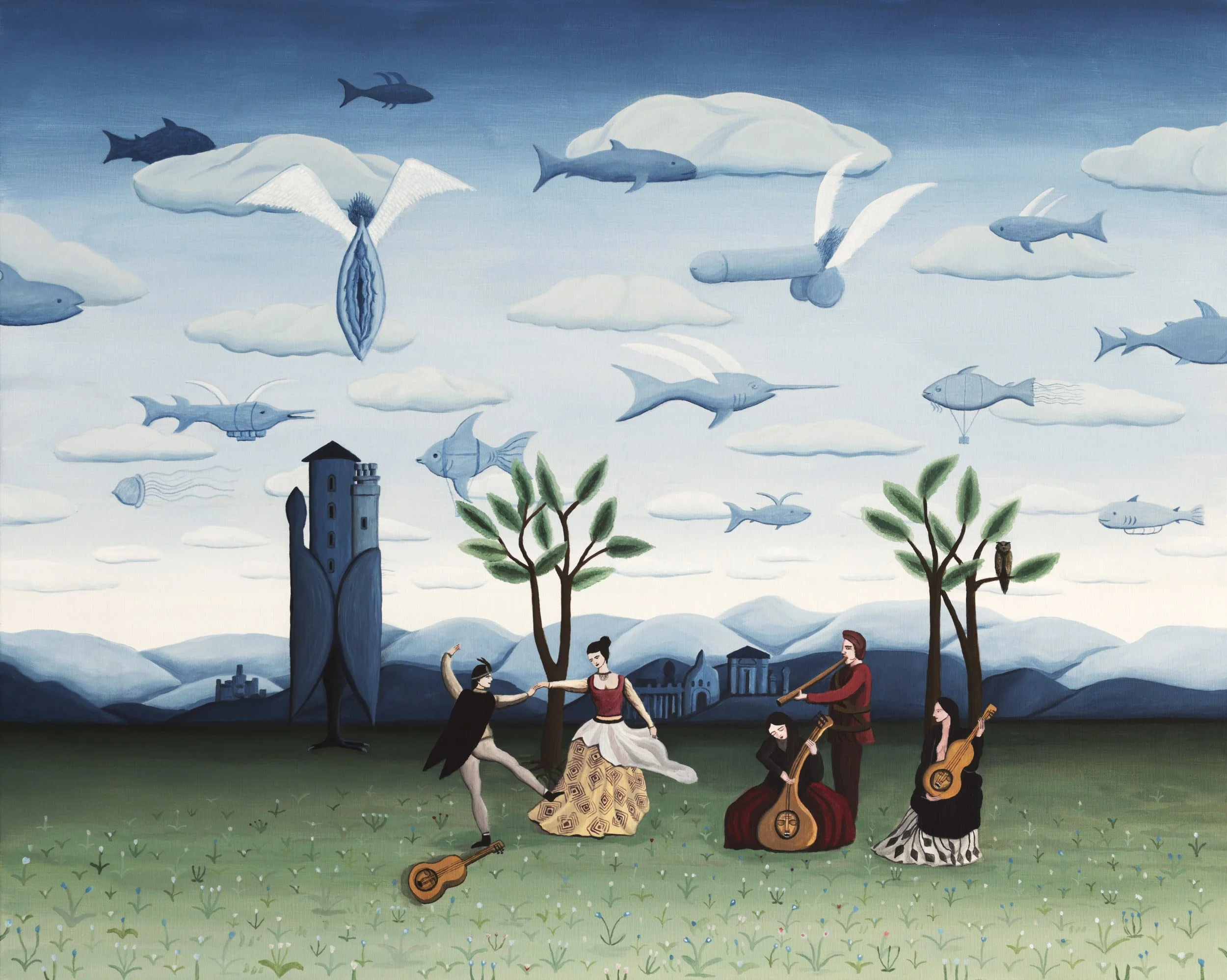 Fishbeach (100x80cm), acrylic on canvas, 2024.JPG