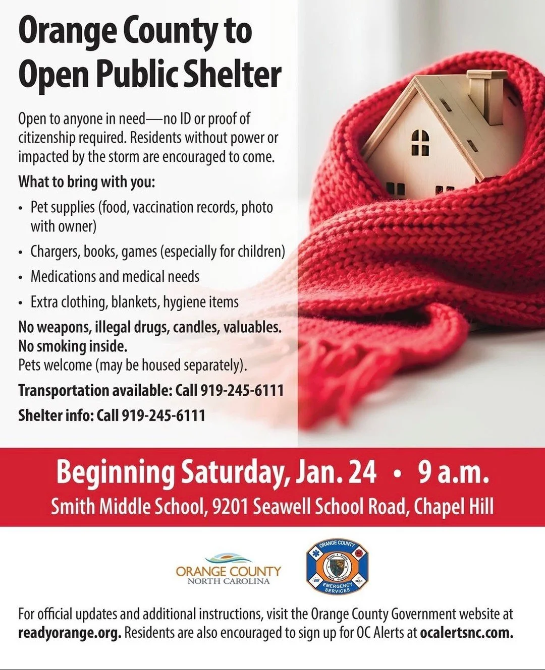 Repost from our colleagues at the County. Please seek shelter if you need it! #winterstorm