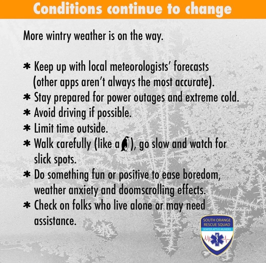 There&rsquo;s still more winter weather headed our way tonight and through the week. 🥶 Stay ready, friends! 🧡 #ncwx #ocnc