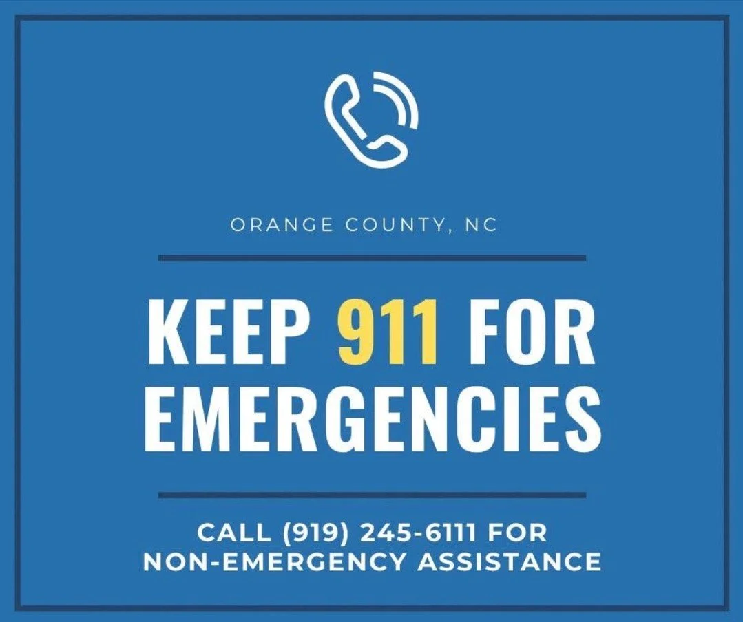 Repost from our colleagues at Orange County Emergency Services

🚨 When to Call 911 During Winter Weather ❄️

During winter storms, emergency lines must stay open for life-threatening situations. Please call 911 immediately if you or someone else is 