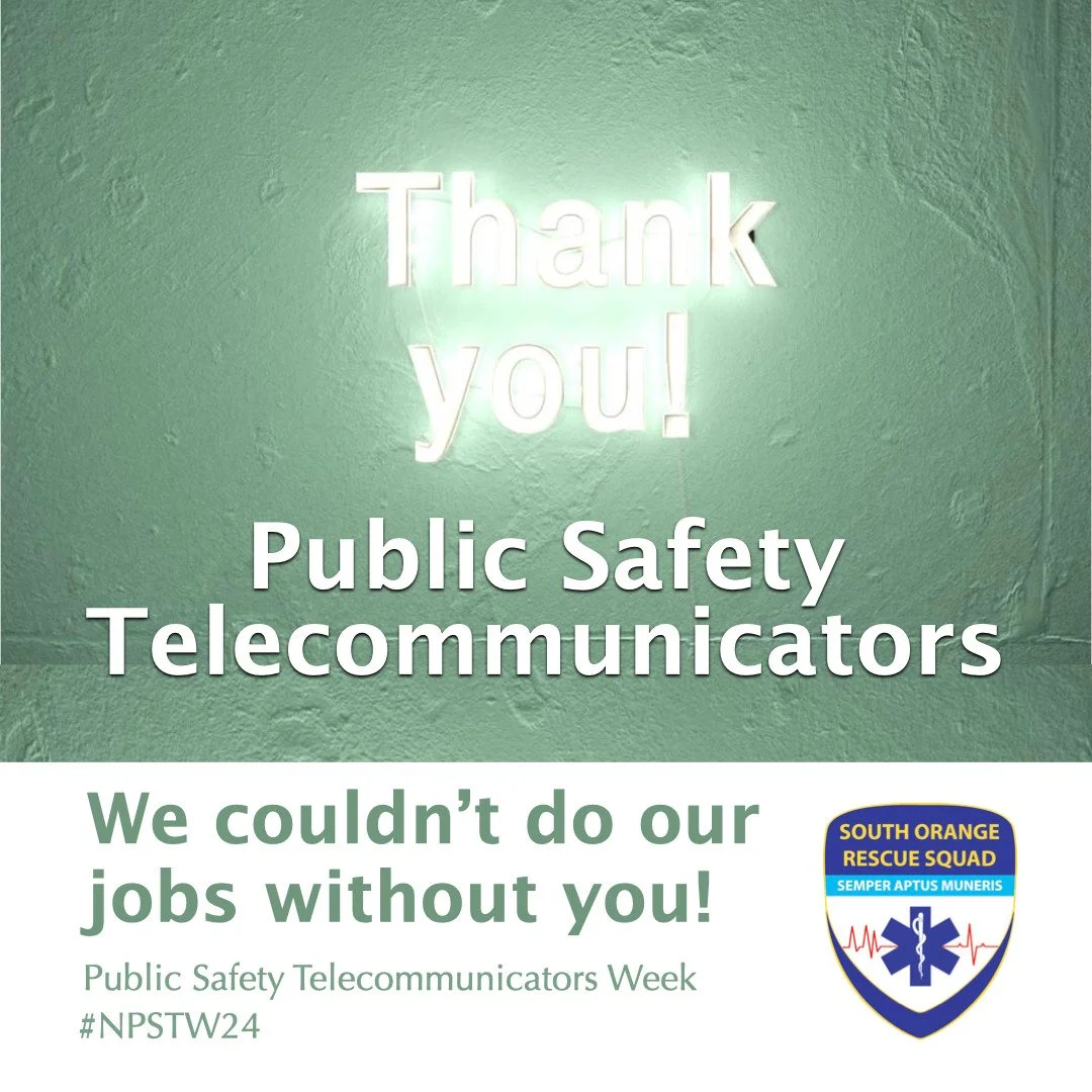 It's National Public Safety Telecommunicators Week. Our volunteers count on these pros to dispatch us to emergencies like 9-1-1 calls, technical rescue requests, search and rescue operations and other situations. THANK YOU! #ems #technicalrescue #pub