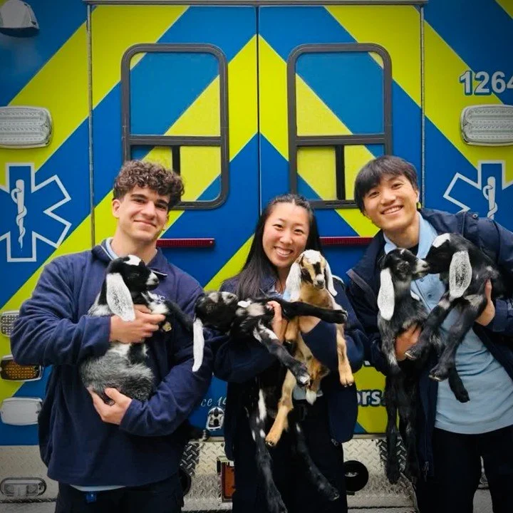 At the South Orange Rescue Squad, &ldquo;𝗚.𝗢.𝗔.𝗧.&rdquo; doesn&rsquo;t just mean Greatest Of All Time (though&hellip; have you 𝙢𝙚𝙩 our volunteers?). ✨🚑✨

Sometimes it also means cuddling actual baby goats between calls. 🐐💛

Happy providers 