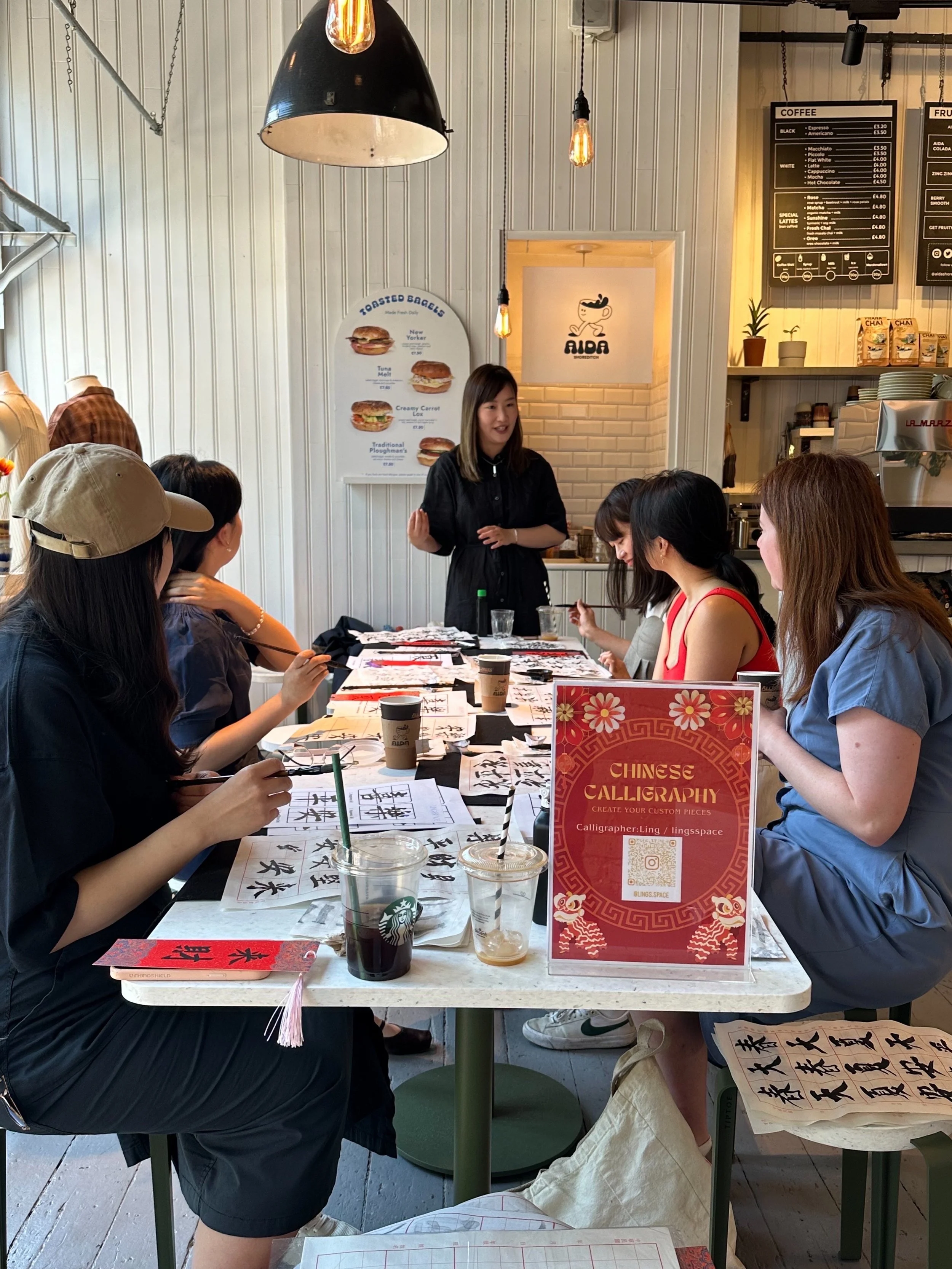 Weekend London Chinese painting workshop, workshop teacher: Yi Ling Lai, the founder of lingsspace