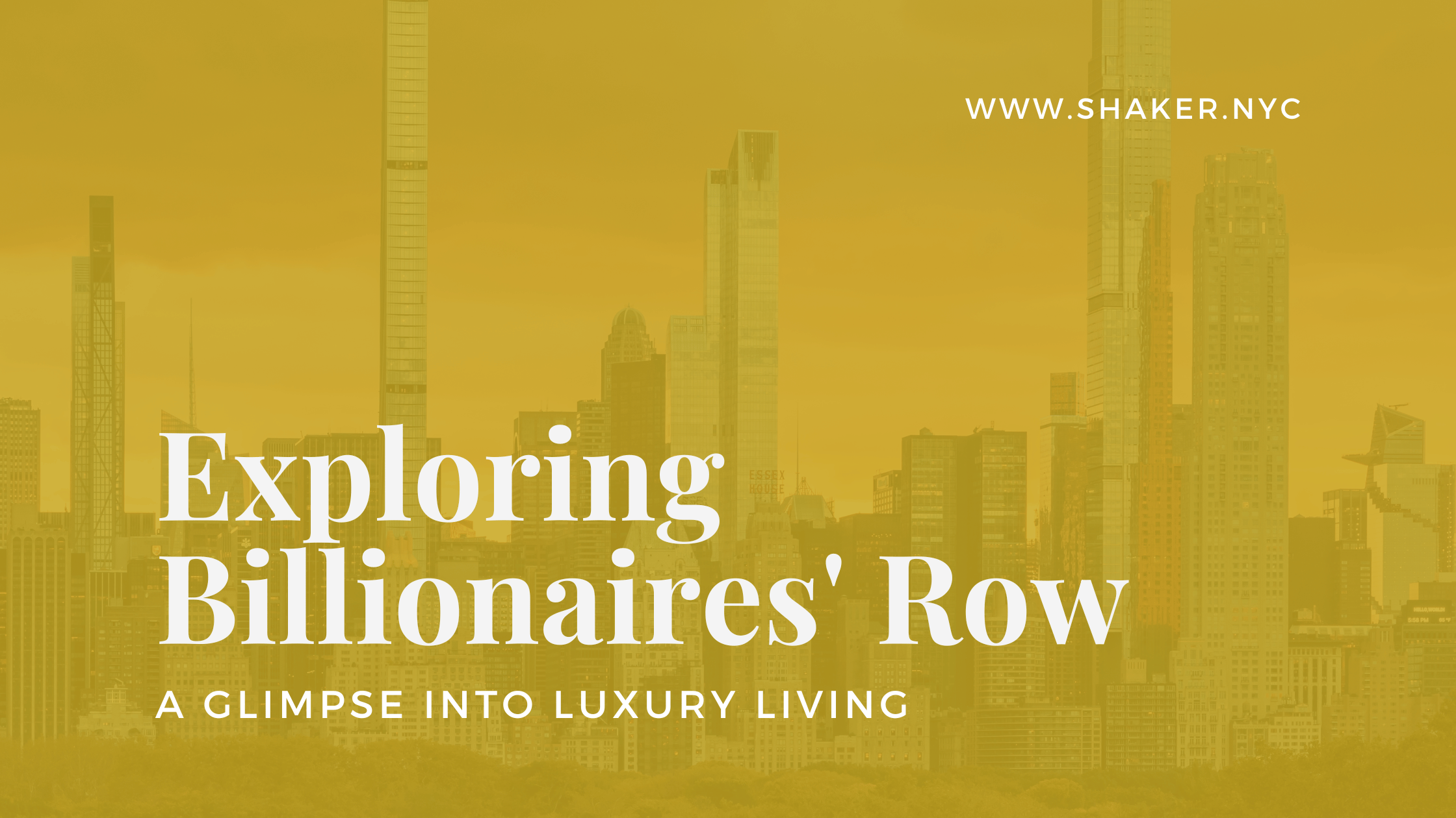 Image showcasing Exploring Billionaires' Row NYC: A Glimpse into Luxury Living