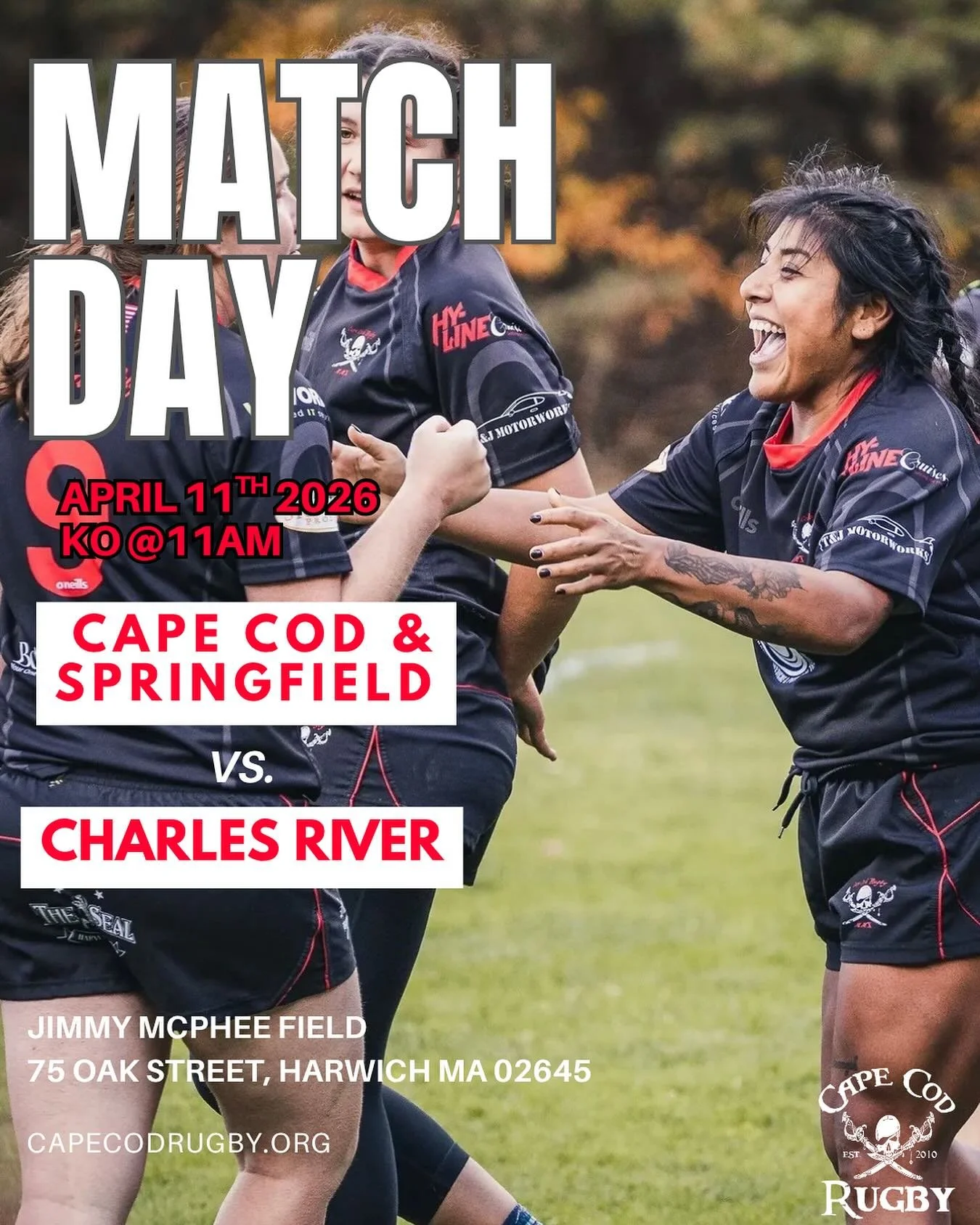 who&rsquo;s ready for game day?! We are so excited to be joined by @rifleswomensrugby  and play @crwrfc this Saturday April 11th! Come see the Cutthroats play at the Jimmy McPhee Memorial Field in Harwich. We hope to see you there ! 

If you are thin