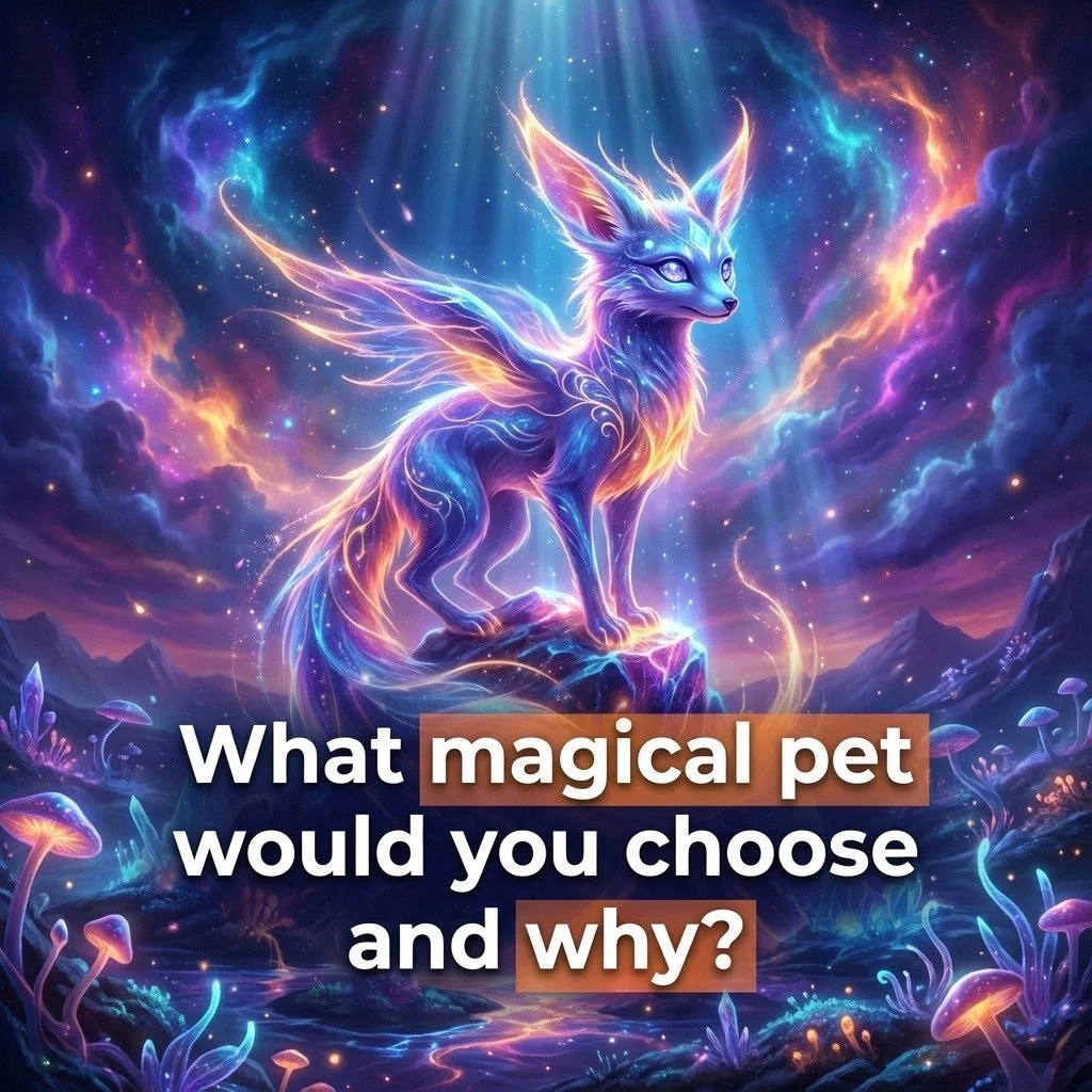 With what I'm working on right now, I'd choose a Whisper Fox (Memory-Tuned Familiar). It shows up at the edge of things: dusk, storms, those late hours when the world goes quiet.

This magical pet senses what&rsquo;s true and what&rsquo;s just a stor