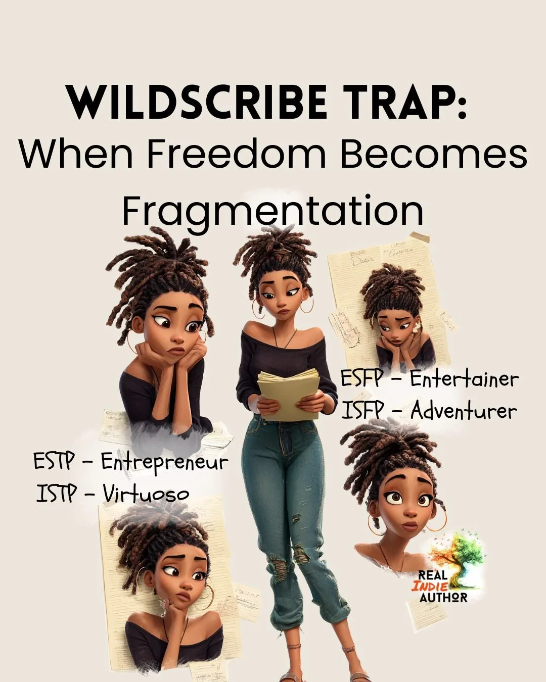 Wildscribes are sometimes wild and chaotic and struggle with following routine. They wander. They ramble. 

But they also fix things, work better with their hands, and enjoy the experience of a thing more than making it a system. 
 
So, if they seem 