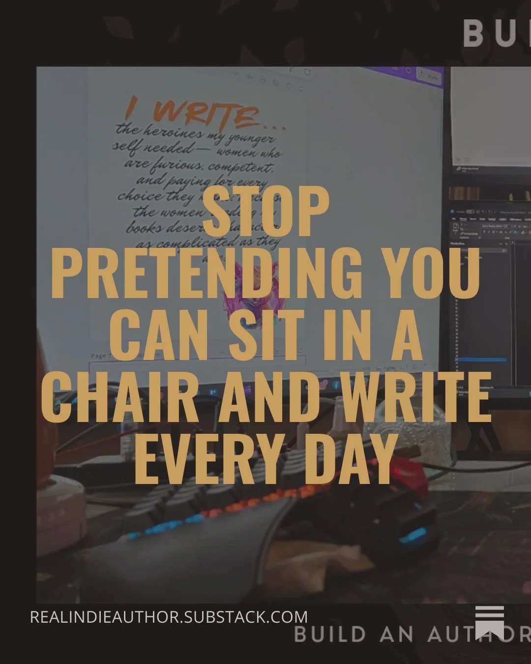 Your writing rhythm isn't broken. It's just not theirs.
#BurnTheBookmill #indieauthor #chaosauthor #writingcommunity