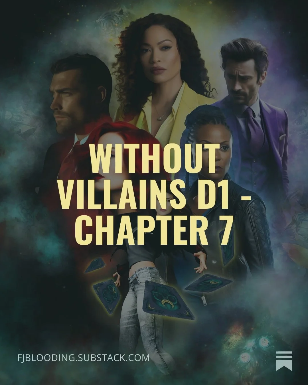 What kind of woman walks toward the thing she's supposed to run from?
One who already knows the world won't save itself.
Chapter 7 of Without Villains is live. October catches something she was never meant to see &mdash; and loses everything she risk