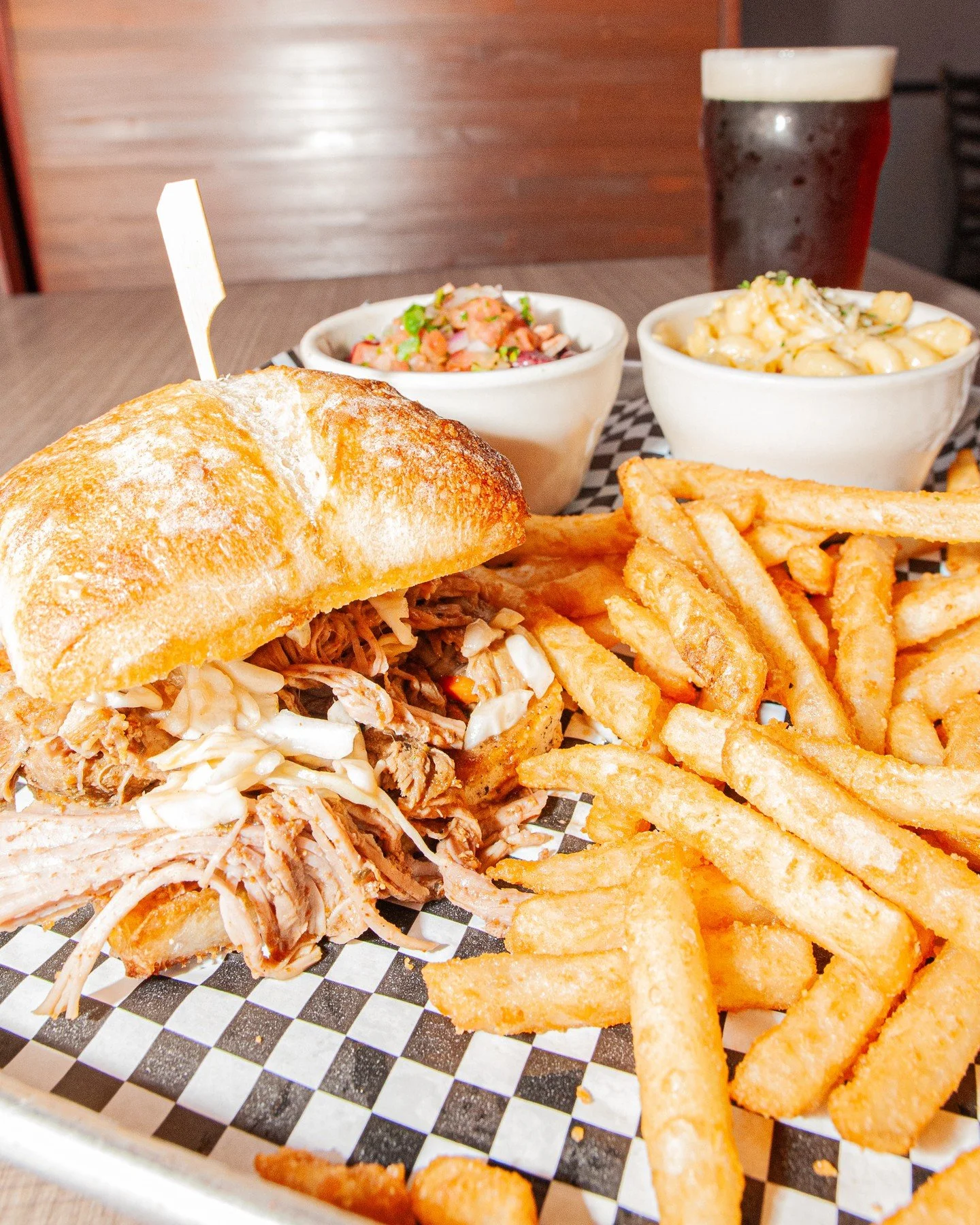 Join us for the game! Every Sunday and Monday Seahawks game day, we&rsquo;re serving our Tailgate Special.⁠
⁠
Get the Powerhouse Lager Braised Pulled Pork Sandwich with house-made dry Irish Stout BBQ sauce on a ciabatta roll, maple balsamic slaw, fri