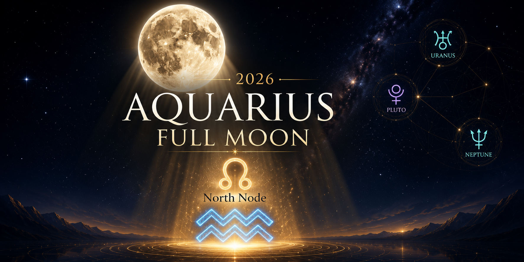 2026 Aquarius Full Moon: The North Node's Not-So-Gentle Shove into the Age of Aquarius