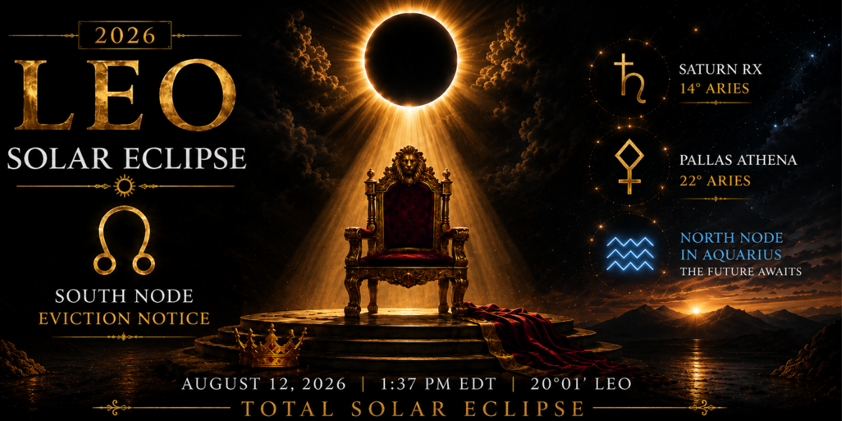 2026 Leo Solar Eclipse: The South Node's Eviction Notice Moving Us Toward Our Aquarian Future