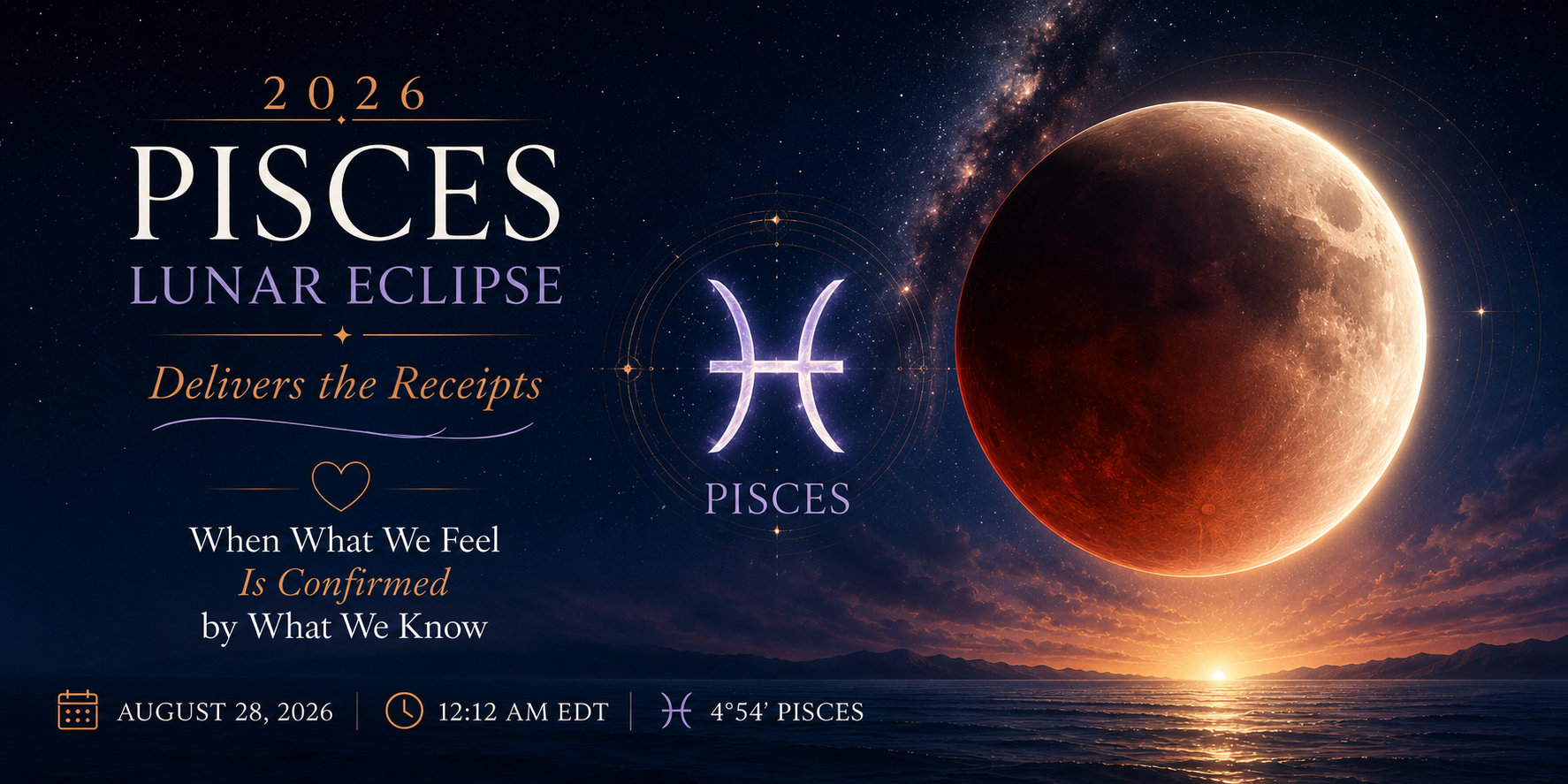 2026 Pisces Lunar Eclipse: When the Receipts Disrupt Our Collective and Personal Narratives