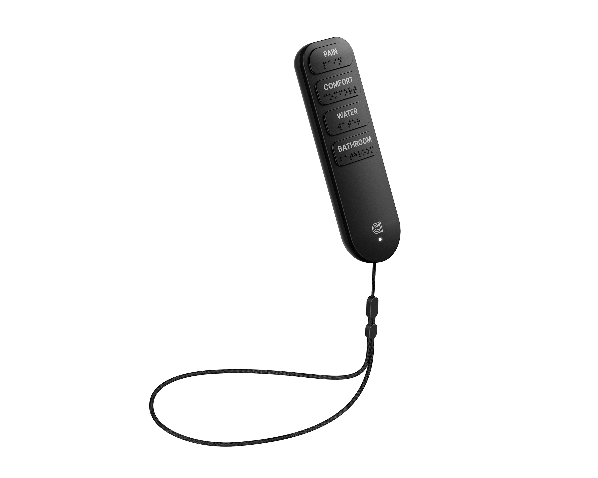 CaregiverOne remote with lanyard