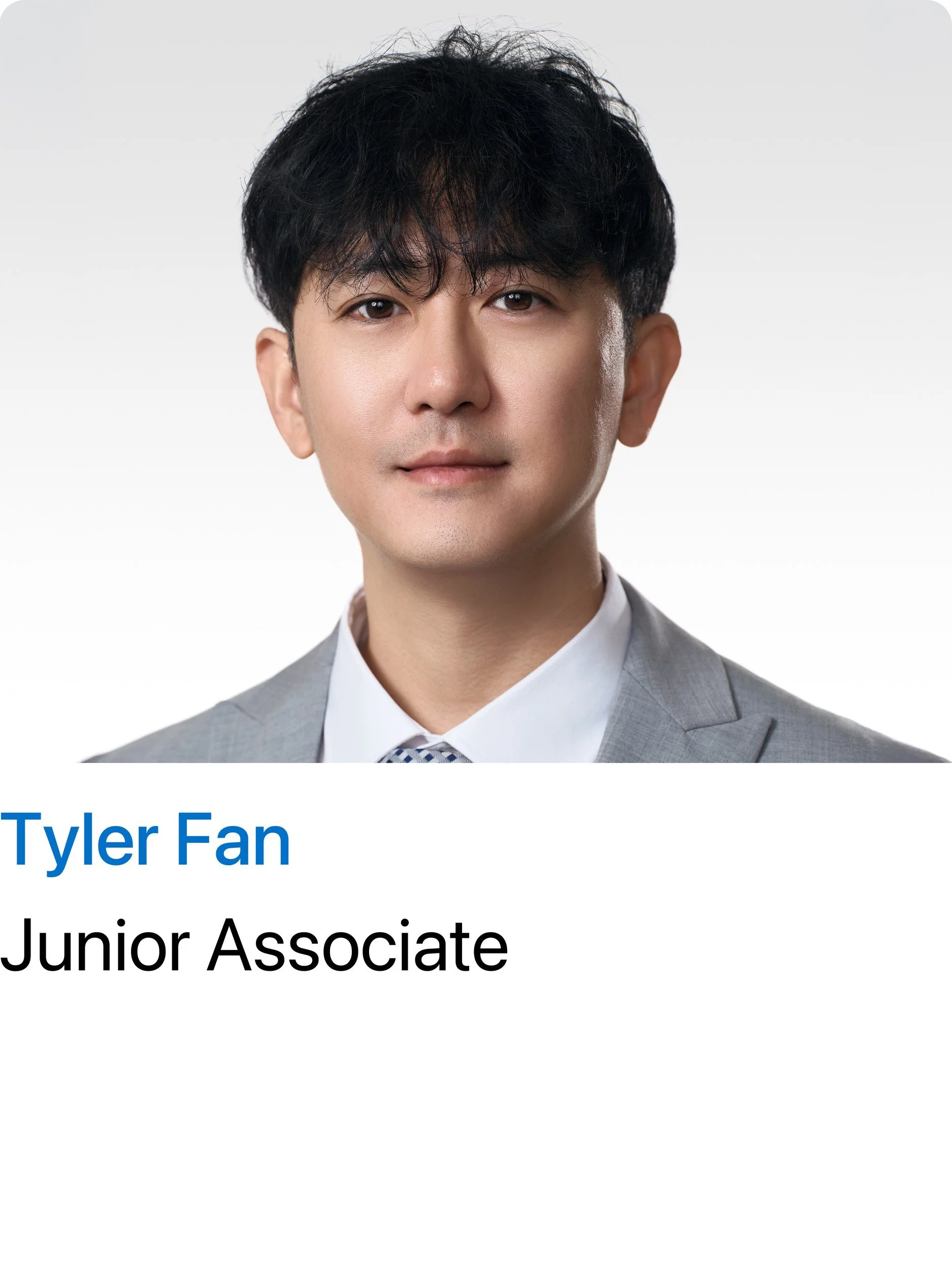 Headshot shown on the client's company website team page