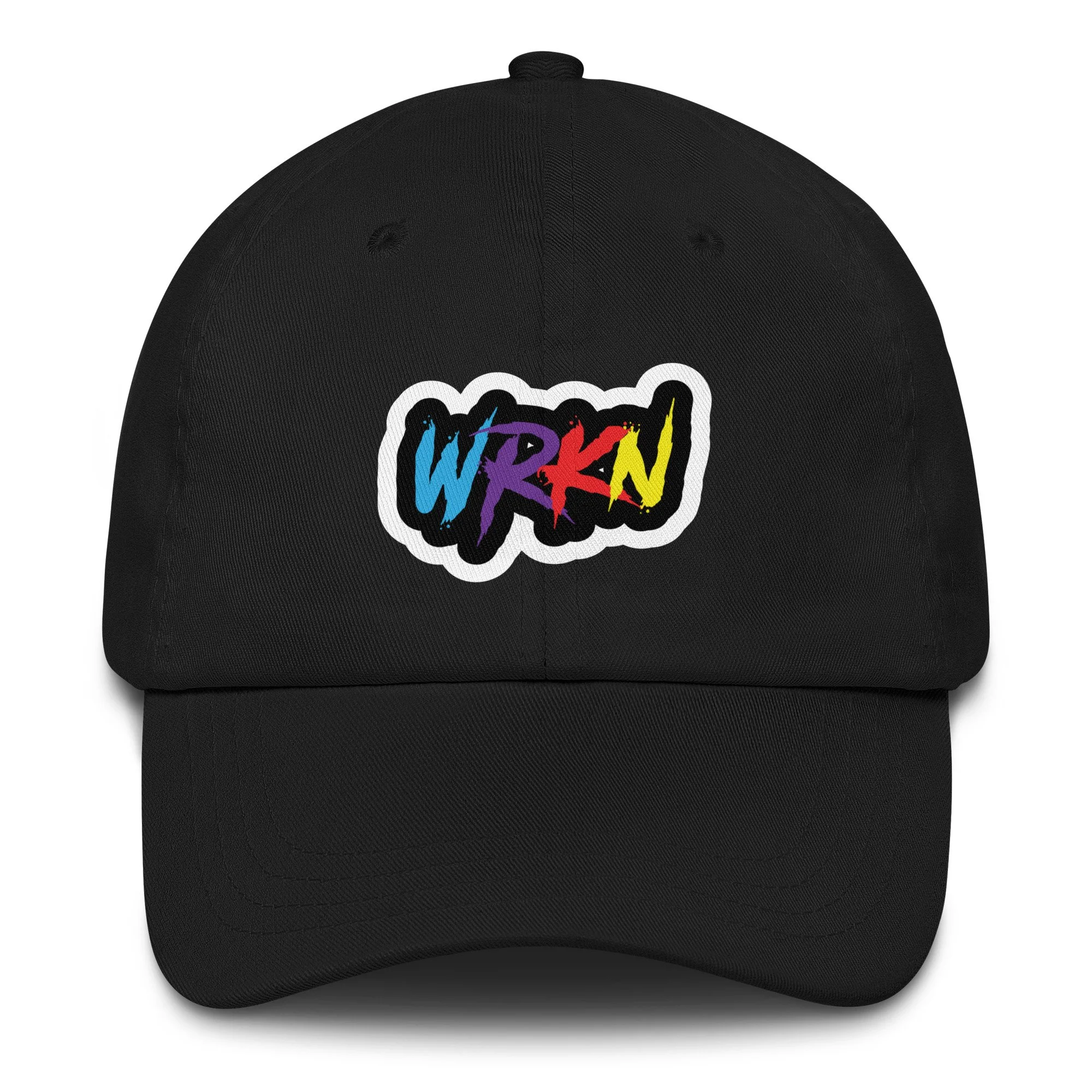 WRKN Dad Hat - multi color logo - DTF