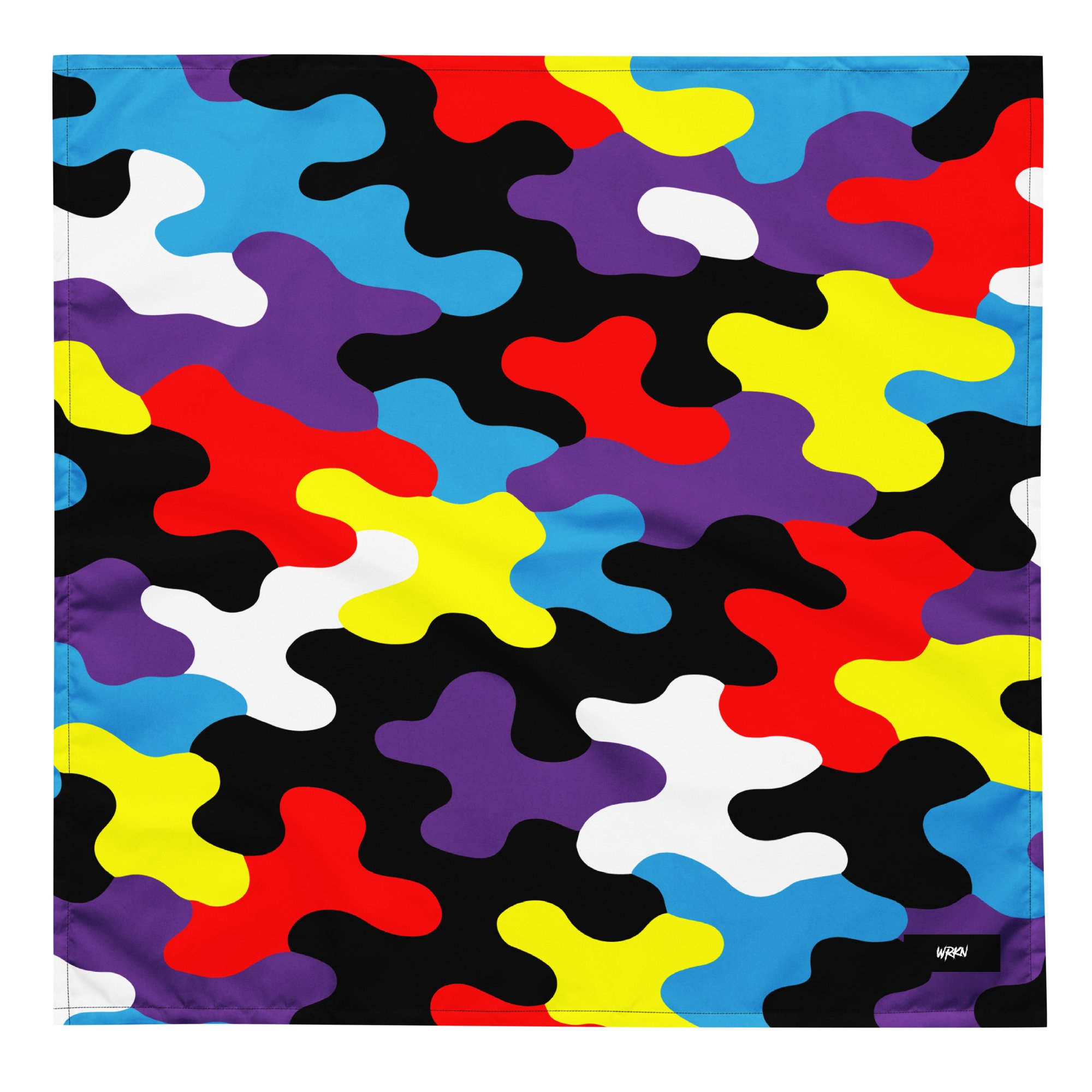WRKN Camo Print Bandana - multi color