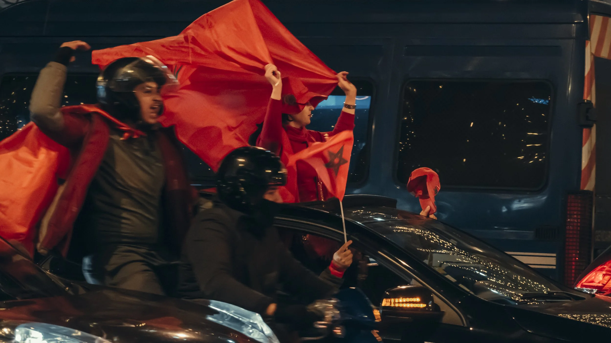 Paris, Moroccan victory in World Cup 2022