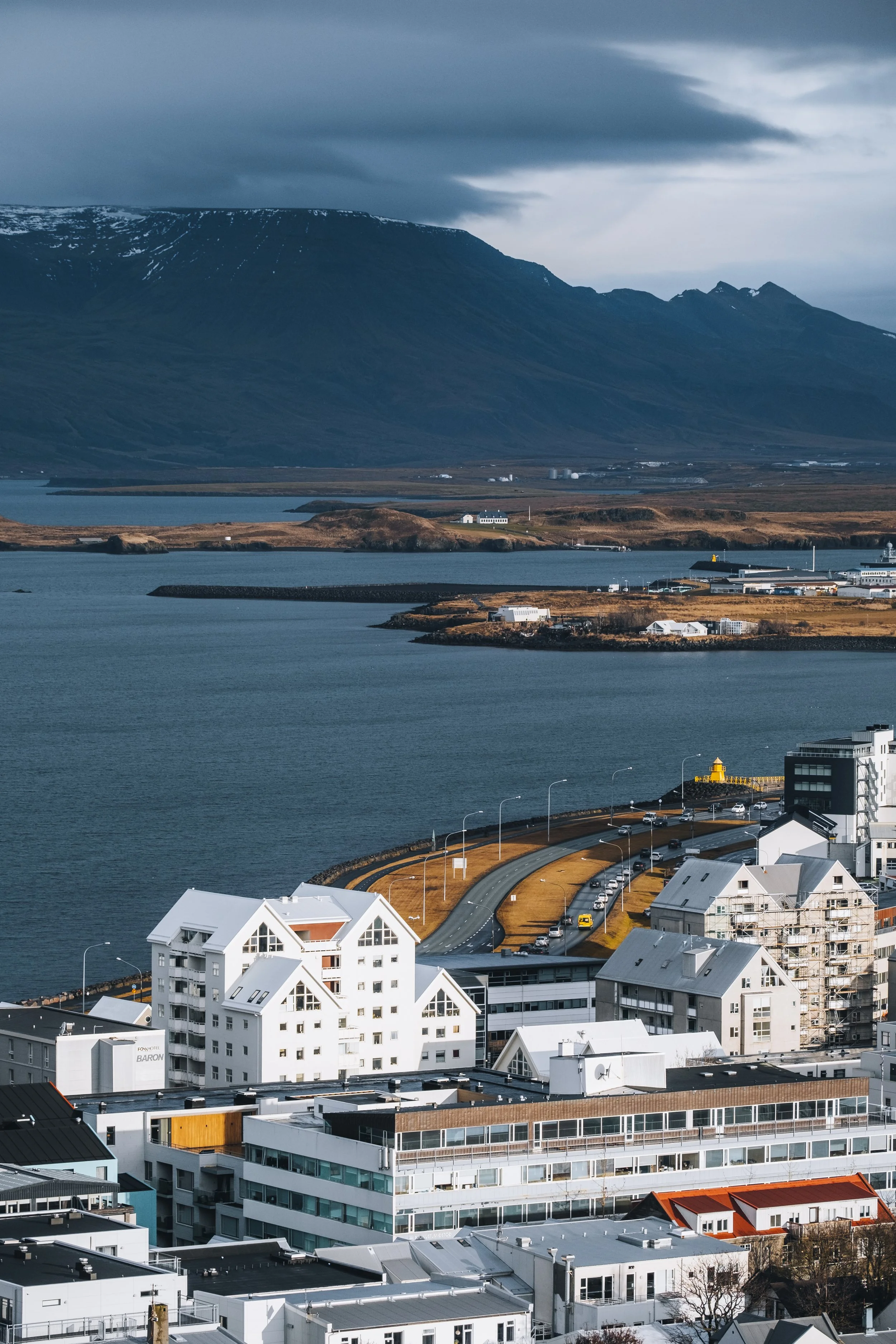 Iceland, Reykjavik. Light changes in 5min.