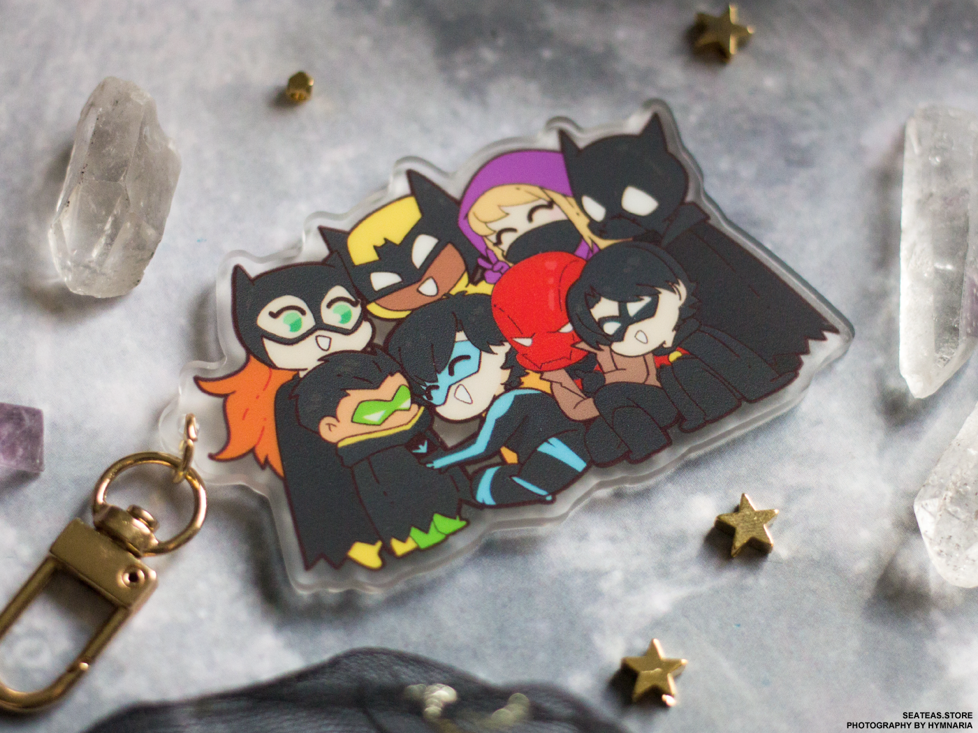 Frosted Tiny Robin Acrylic Charms — SeaTeas Store