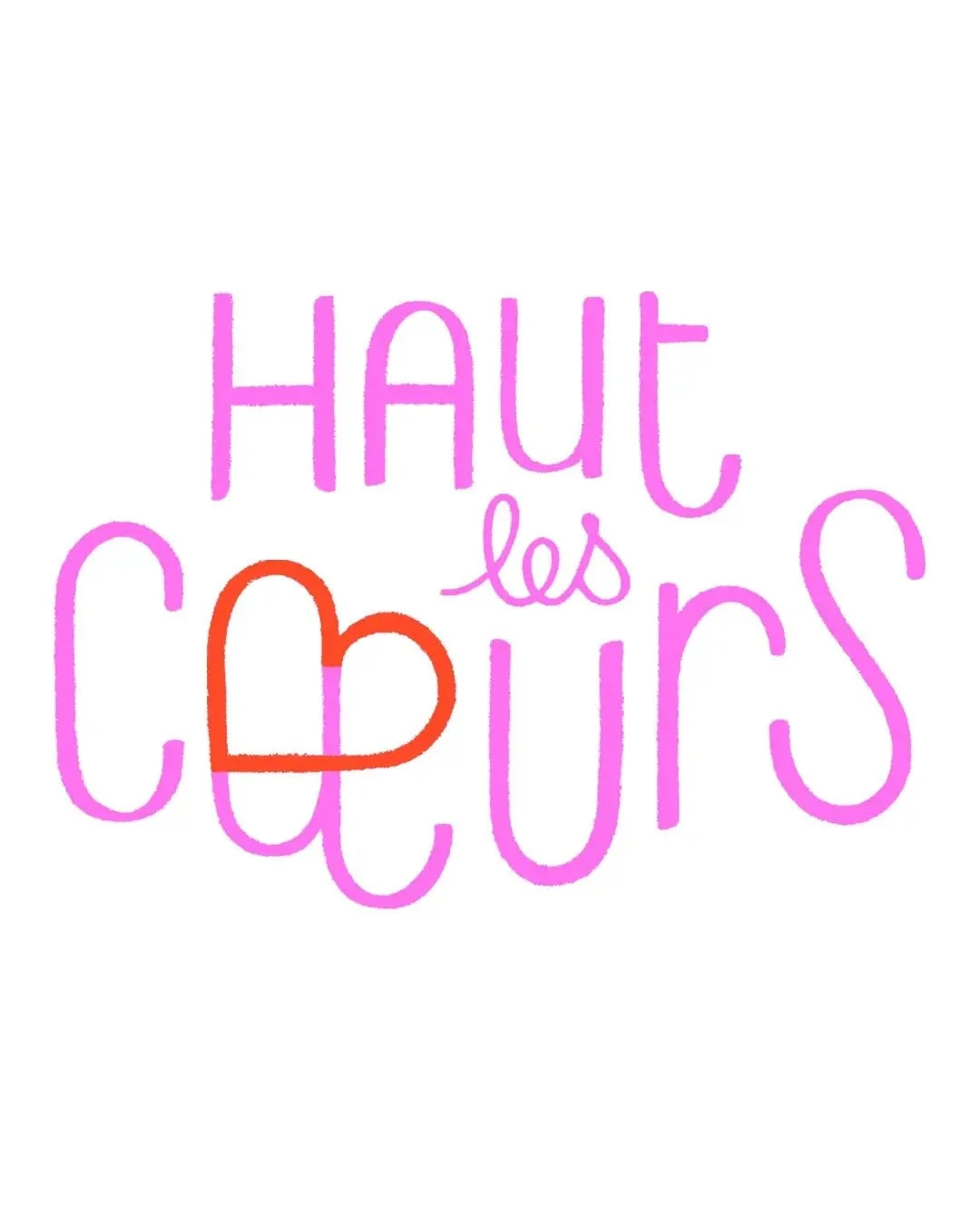 Haut les coeurs! 

Je me suis momentan&eacute;ment aventur&eacute;e sur un sentier inconnu, celui de dessin&eacute;crire.
Des petits mots grigris qui ponctuent la vie et  accompagnaient les images de mon exposition En roue libre, dans la seule et uni