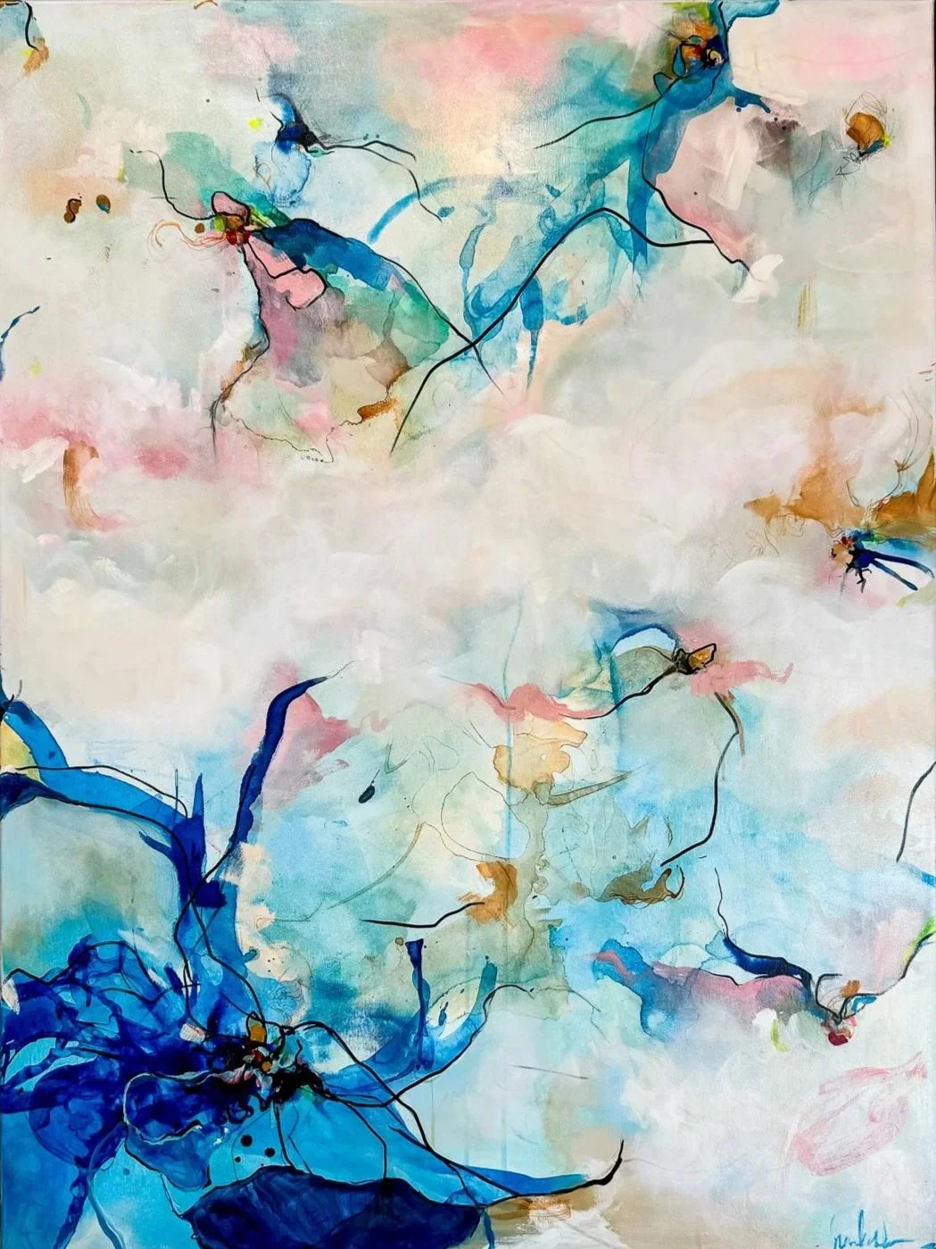 Halcyon Flight | acrylic mixed-media | sold