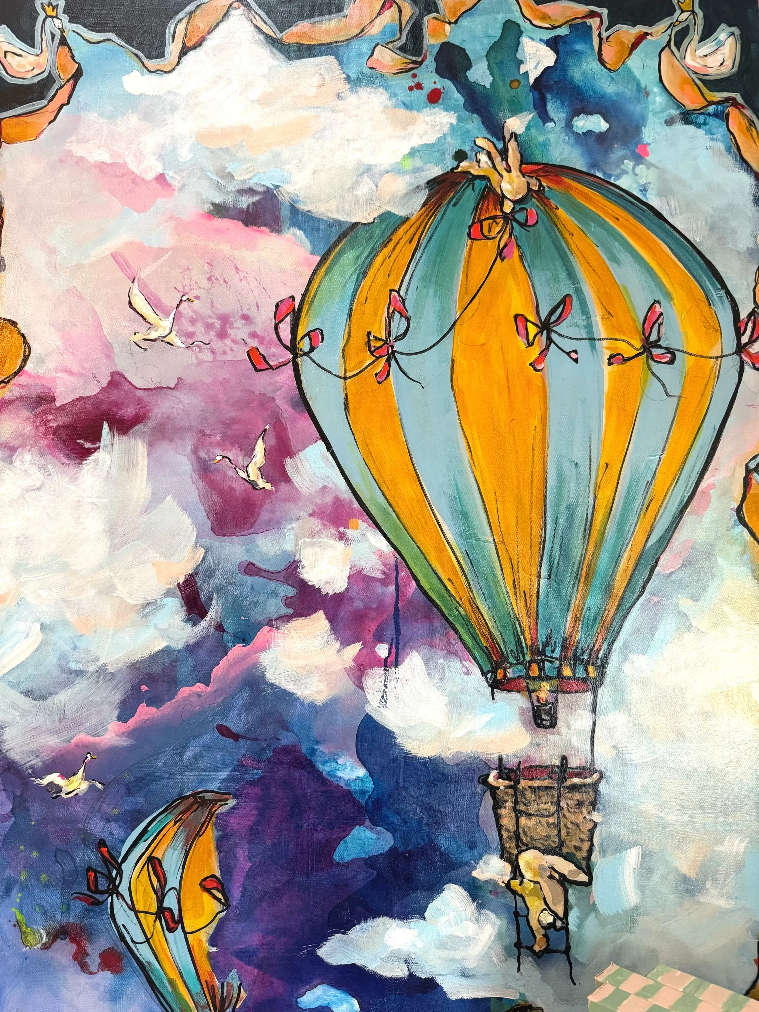 Above the Clouds | Acrylic Mixed-Media | 36in x 48in