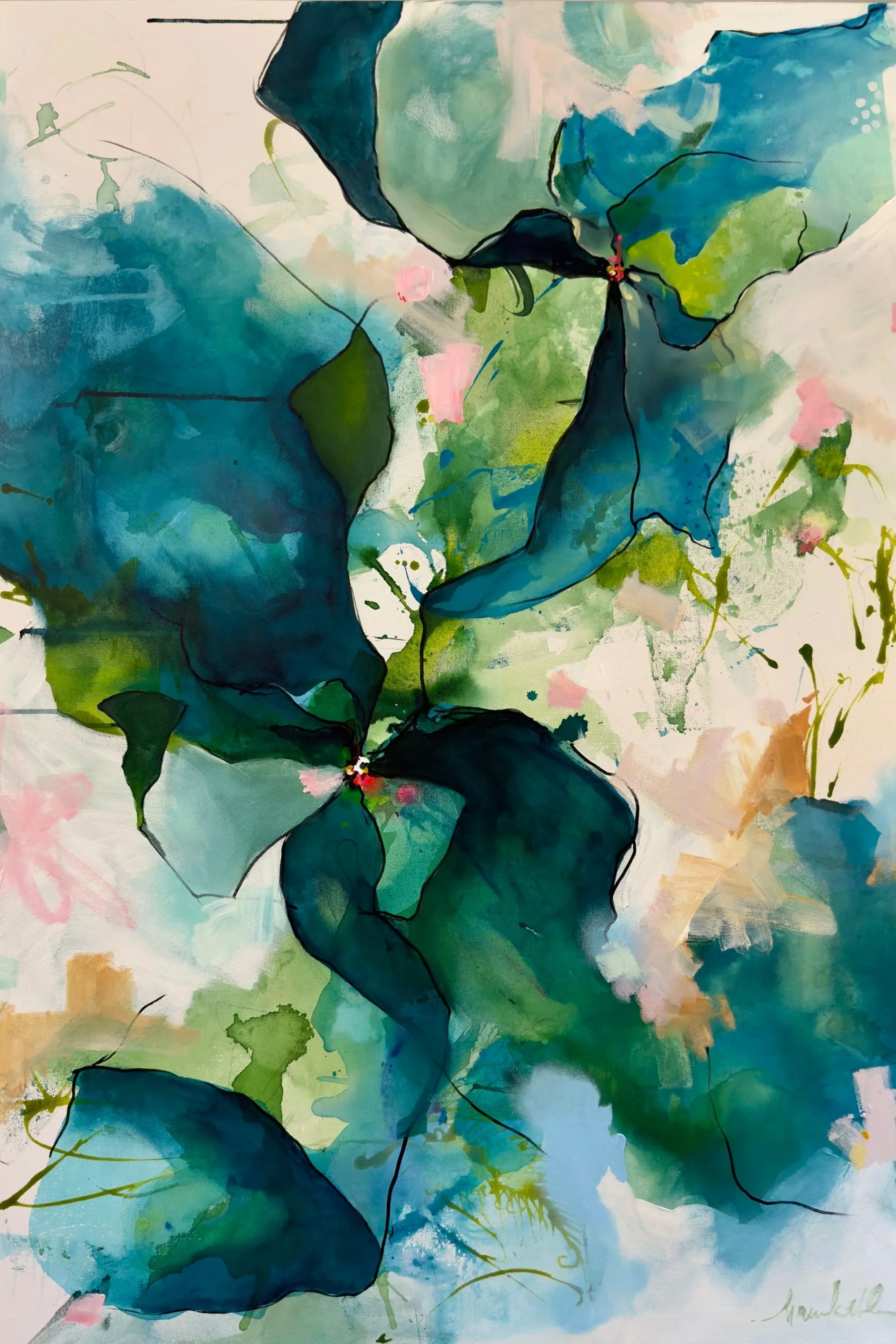 Primavera Crush | Acrylic Mixed-Media | 36in x 48in | sold