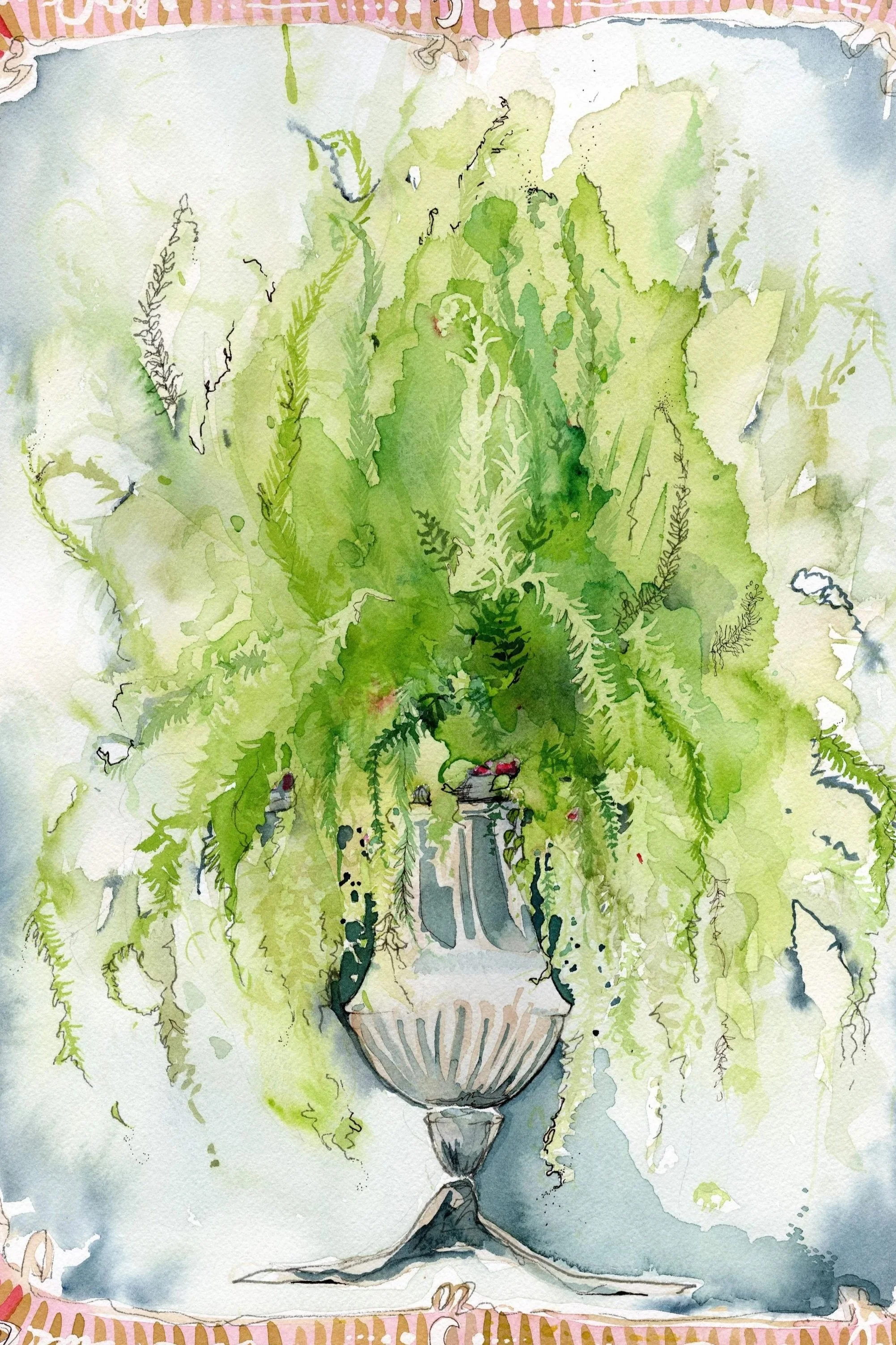 Kimberly Queen Fern | watercolor | Sold