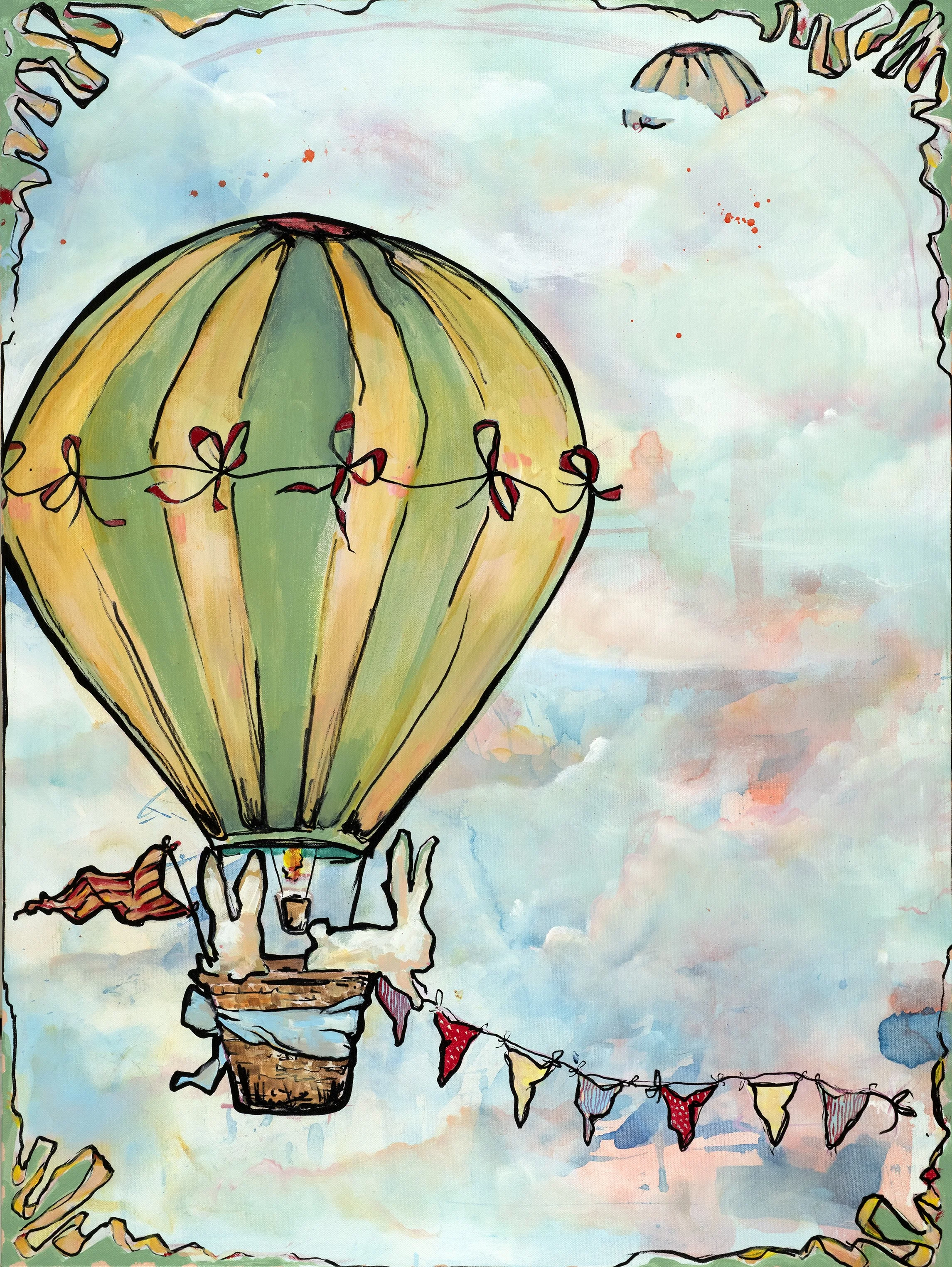 Bon Voyage – Embellished Fine Art Giclée Print on Canvas