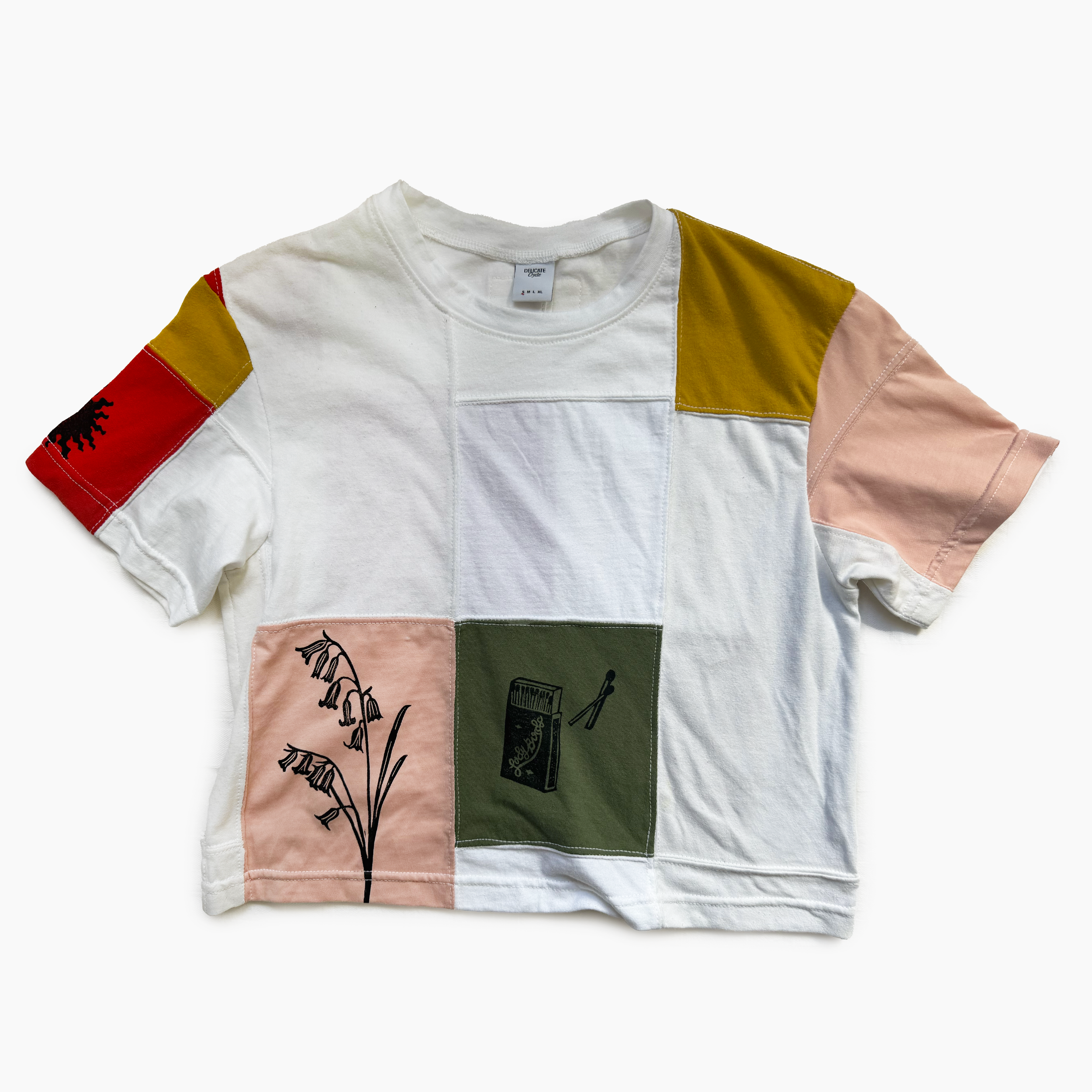 Ok Soup Studio X Delicate Cycle Cropped Tee - Small
