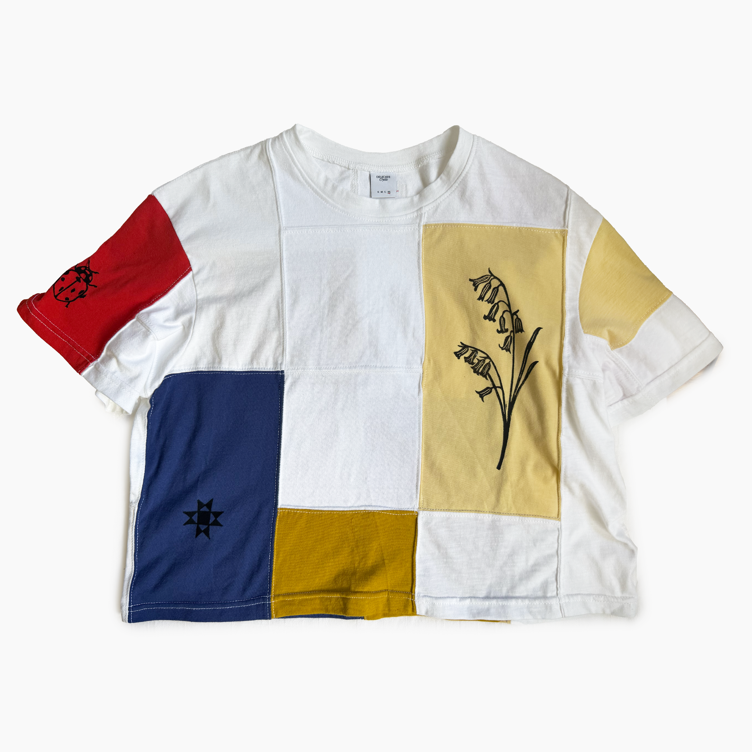 Ok Soup Studio X Delicate Cycle Cropped Tee - Extra Large