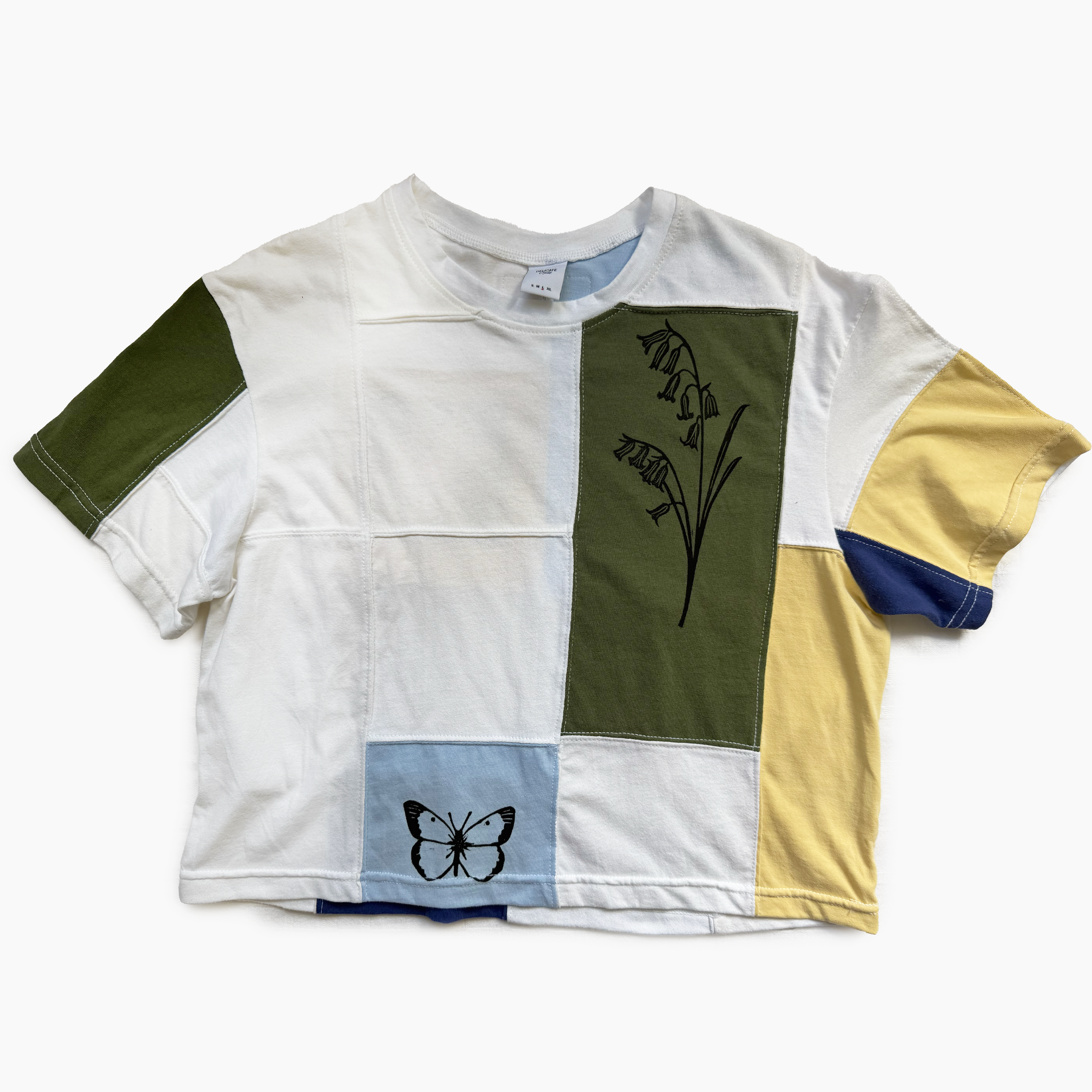 Ok Soup Studio X Delicate Cycle Cropped Tee - Large