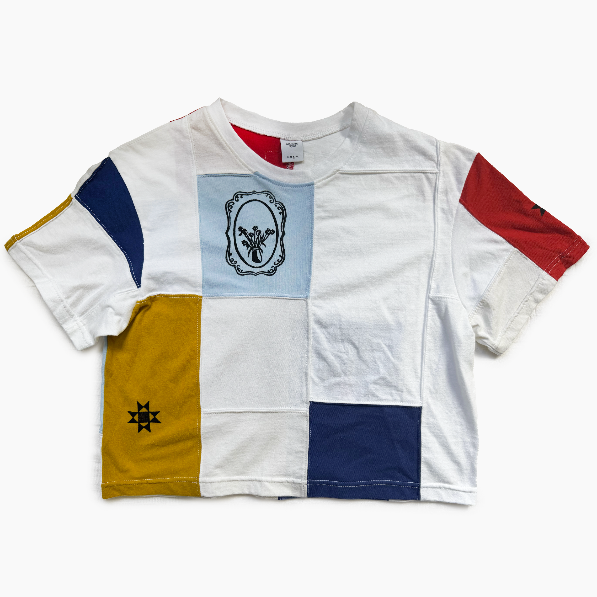 Ok Soup Studio X Delicate Cycle Cropped Tee - Large