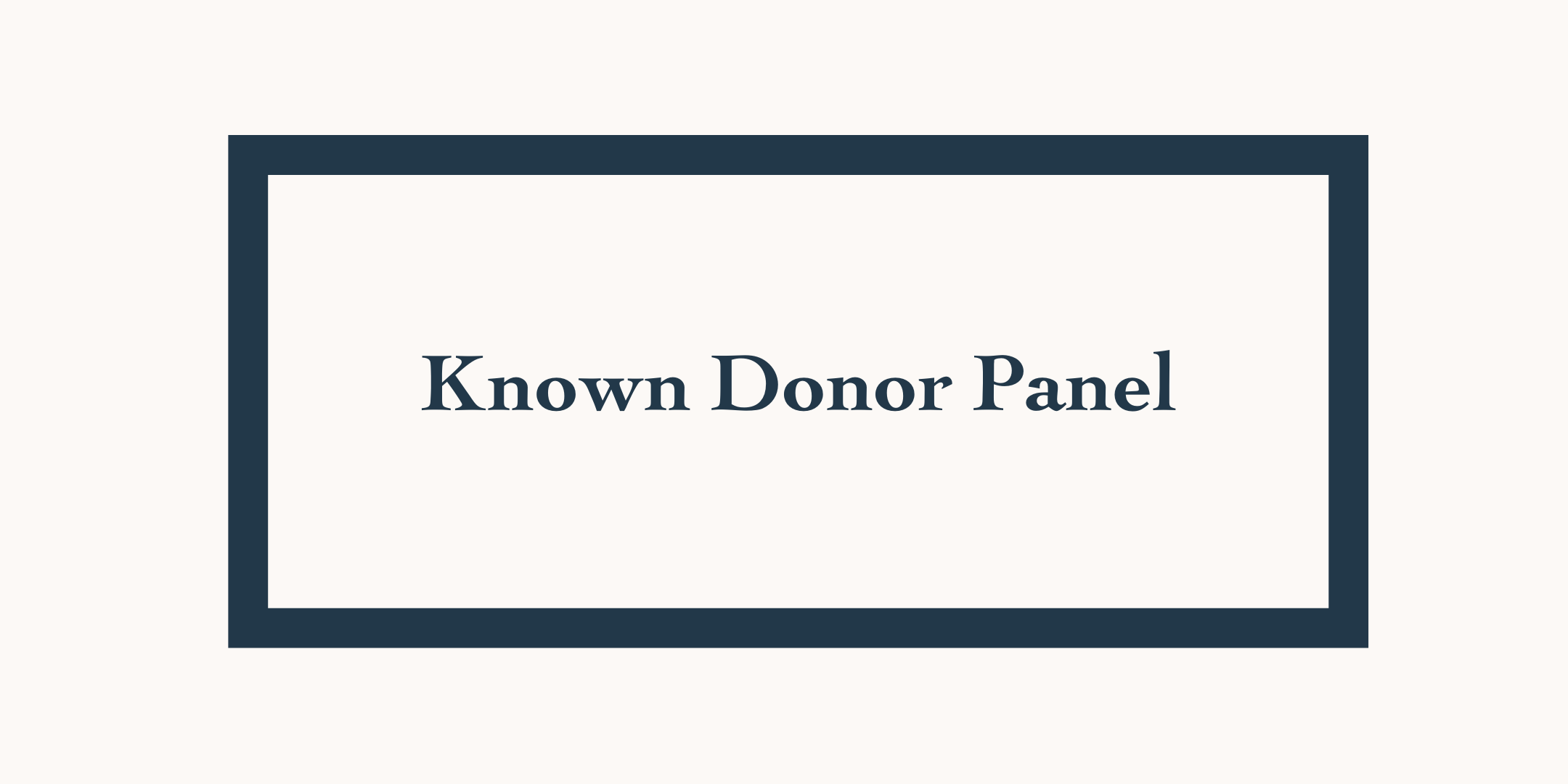 Known Donor Panel