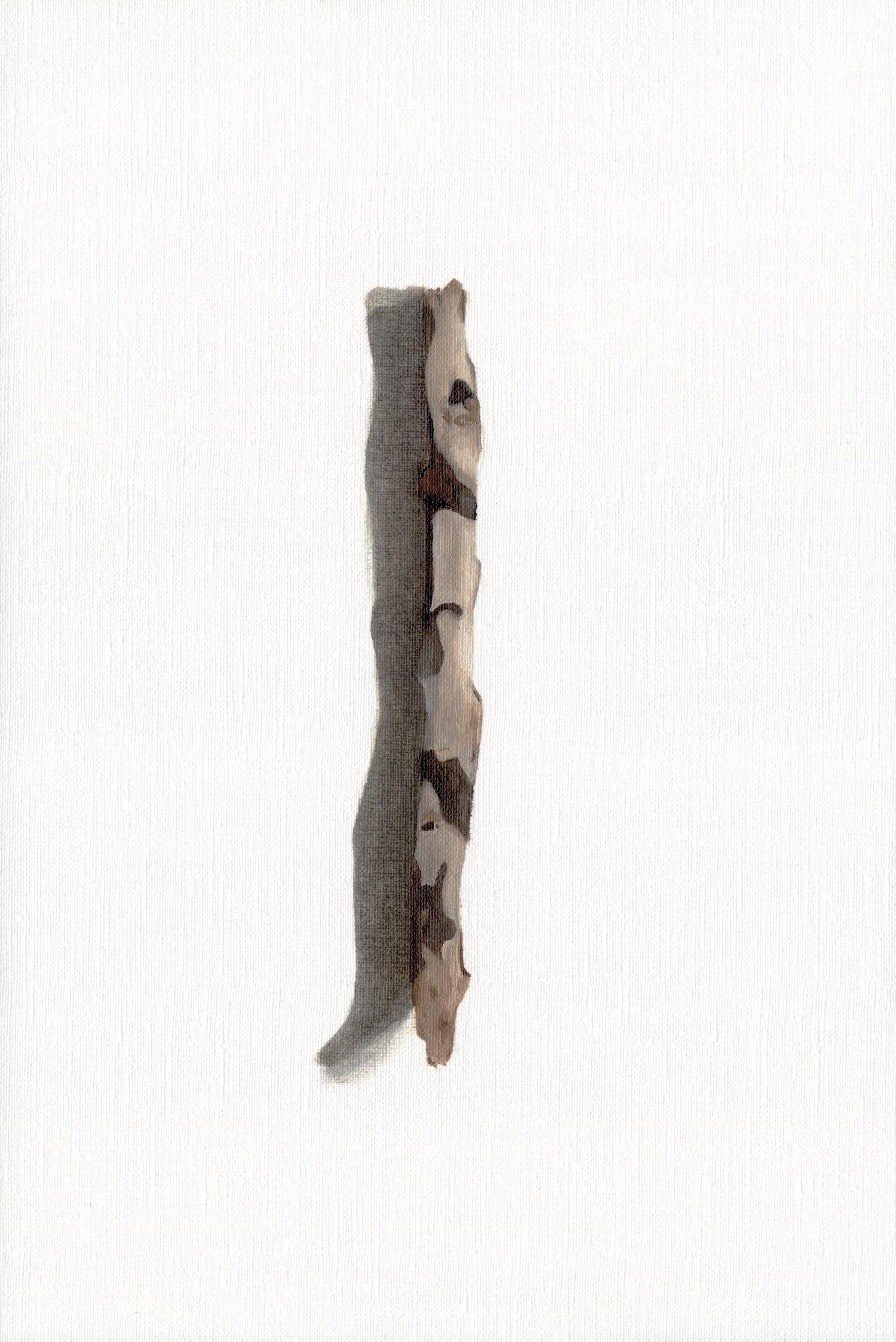  Stick 2   2022   Oil on paper   8 x 12 in 