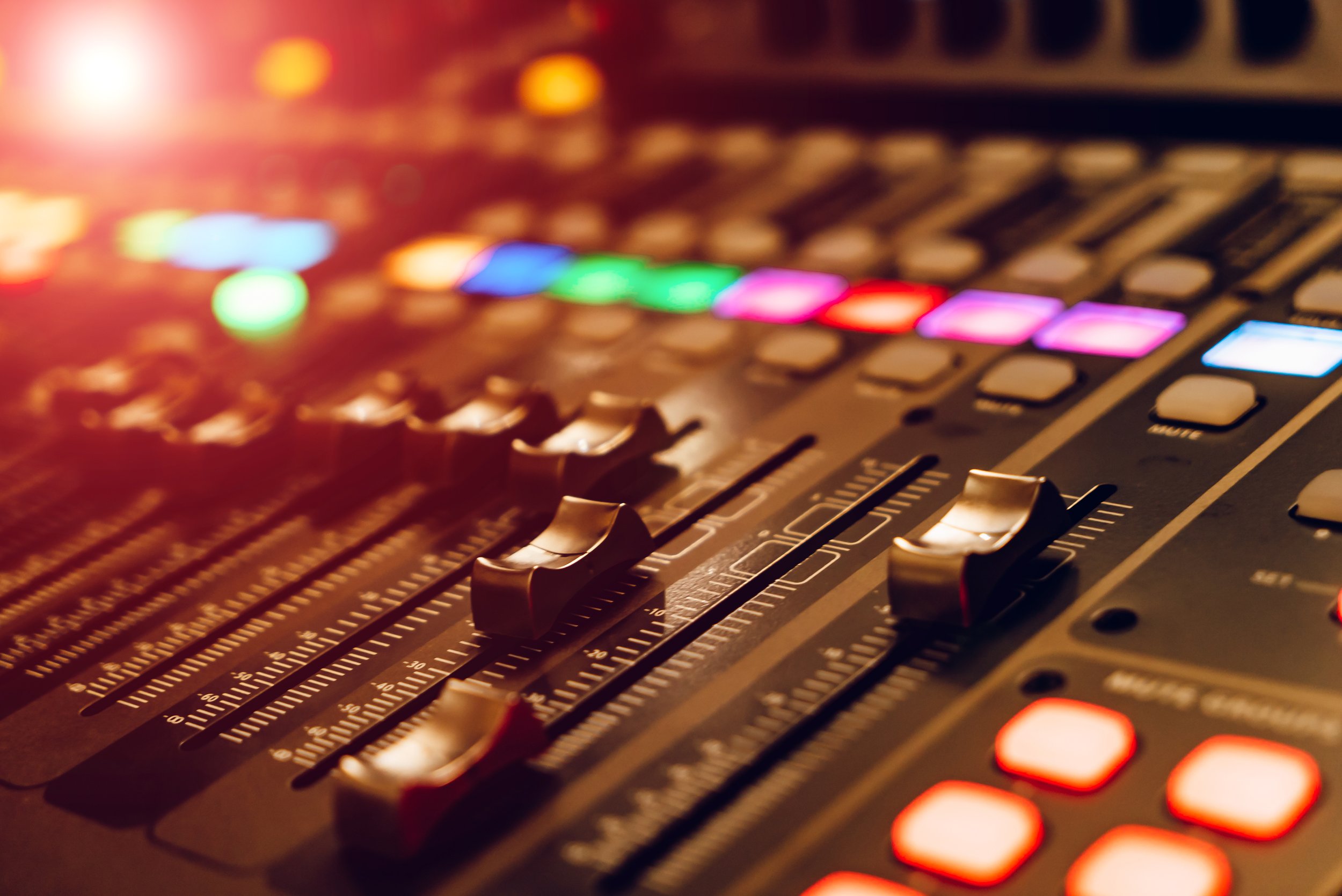 Lit up sound board