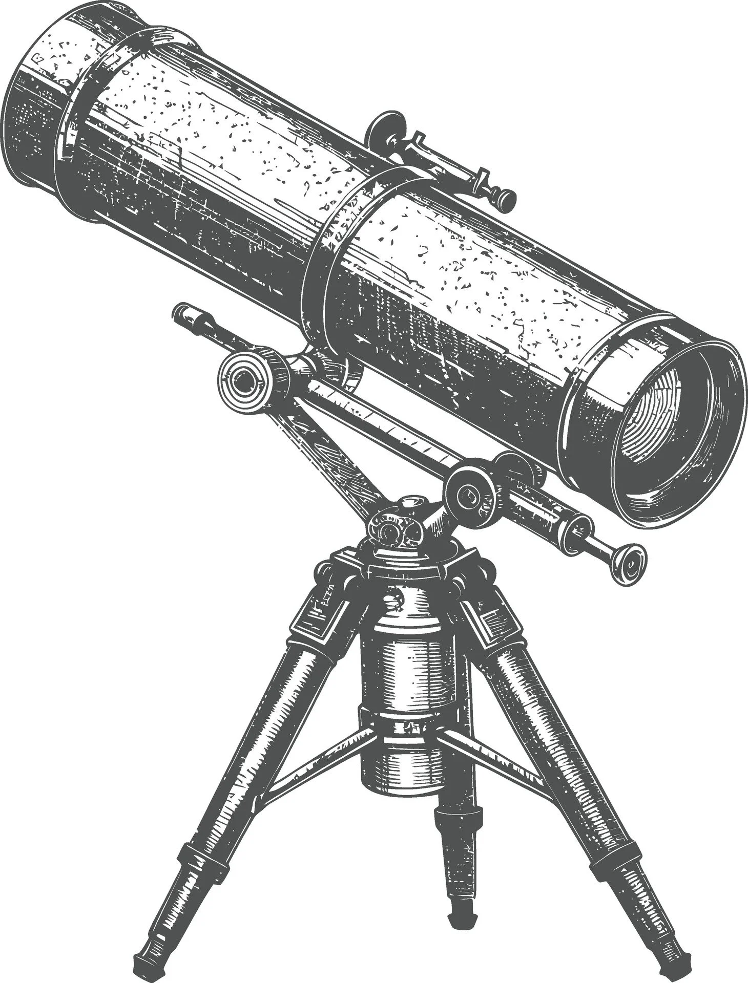Etching of a telescope