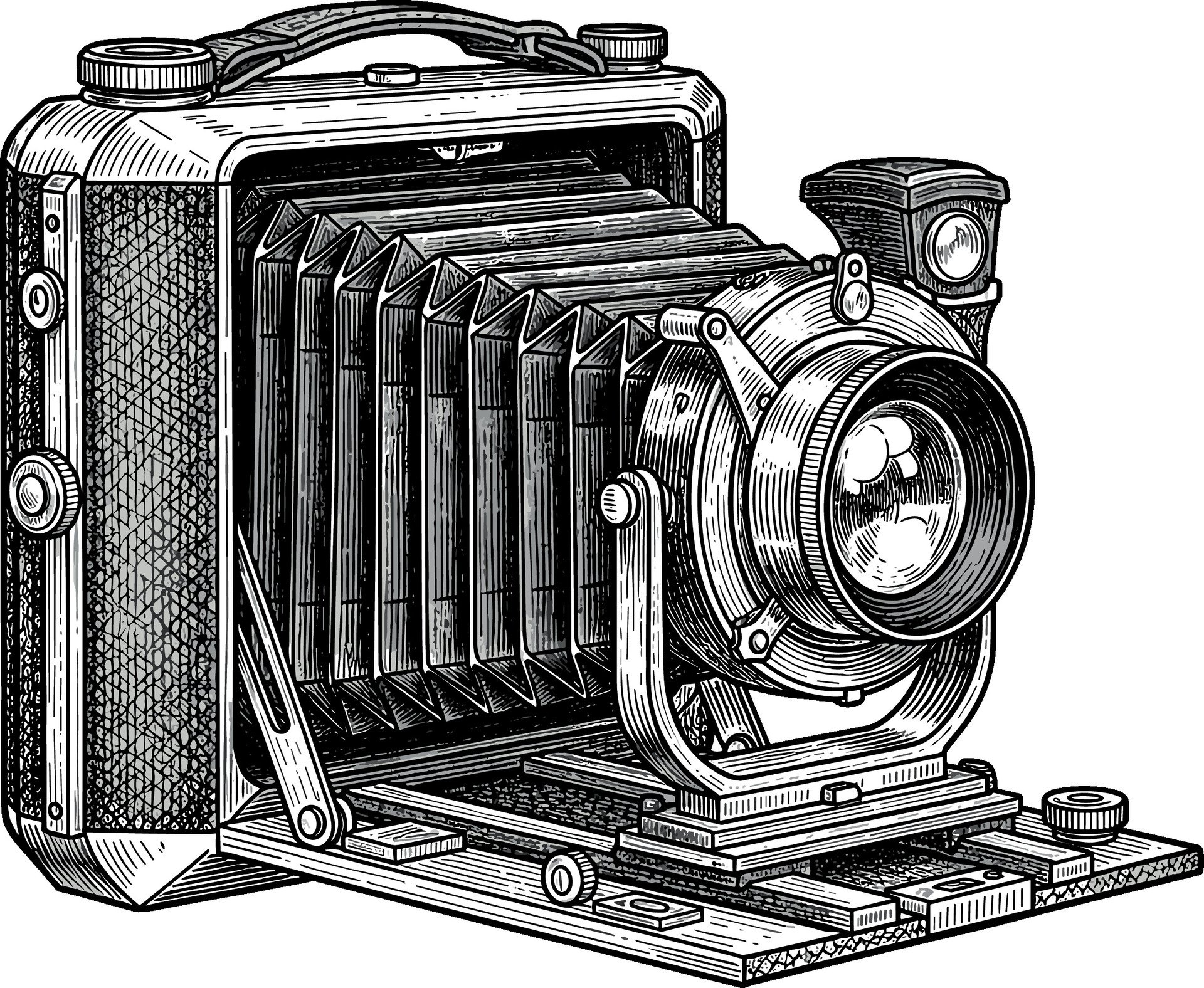 Vintage folding camera