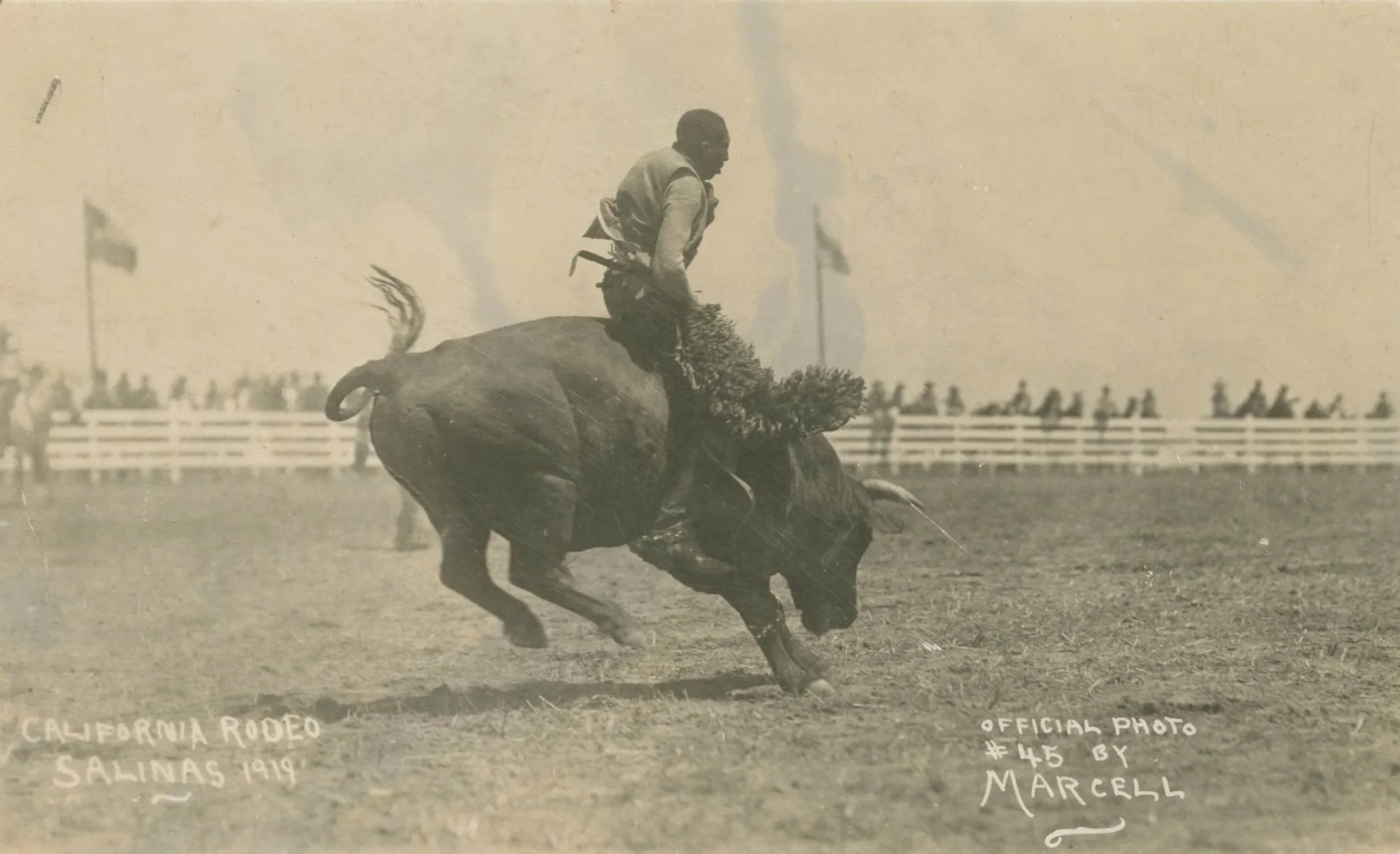 ★ c. 1919, California Rodeo, Salinas. Collection of the Smithsonian National Museum of African American History and Culture. Object ID 2014.37.35.8. 