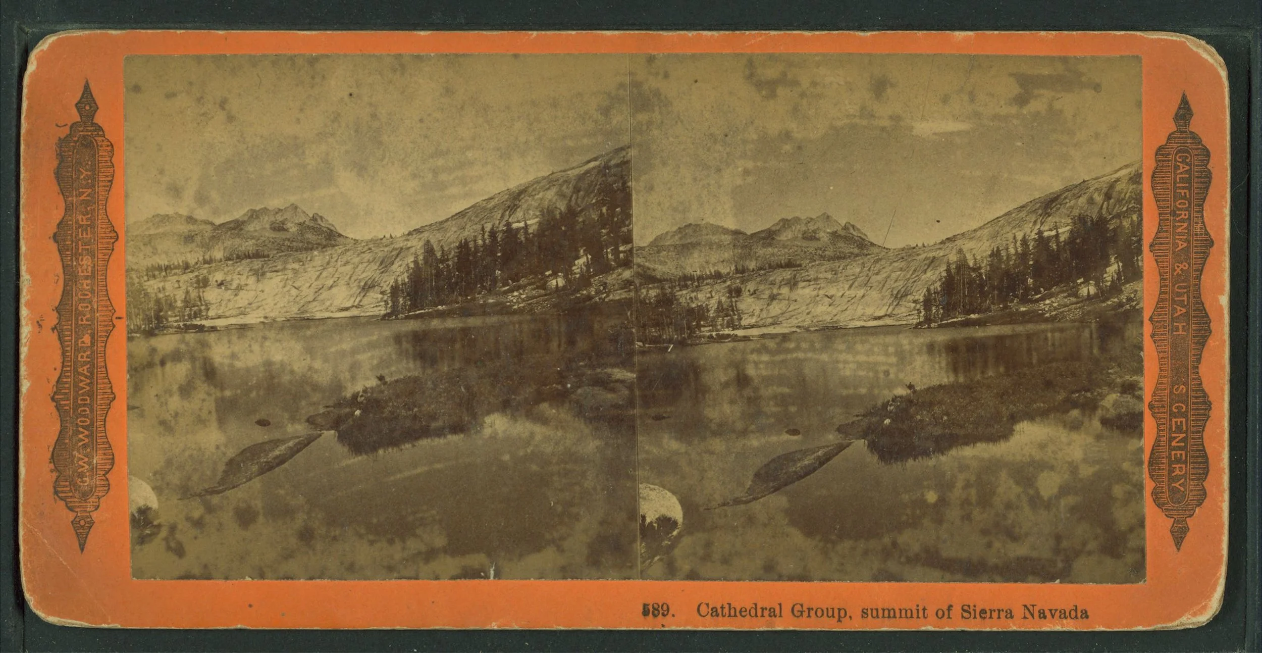 ★ c. 1875 - 1885, Cathedral Group, Summit of Sierra Nevada, The Miriam and Ira D. Wallach Division of Art, Prints and Photographs: Photography Collection, The New York Public Library. (Image ID G89F376_033F).