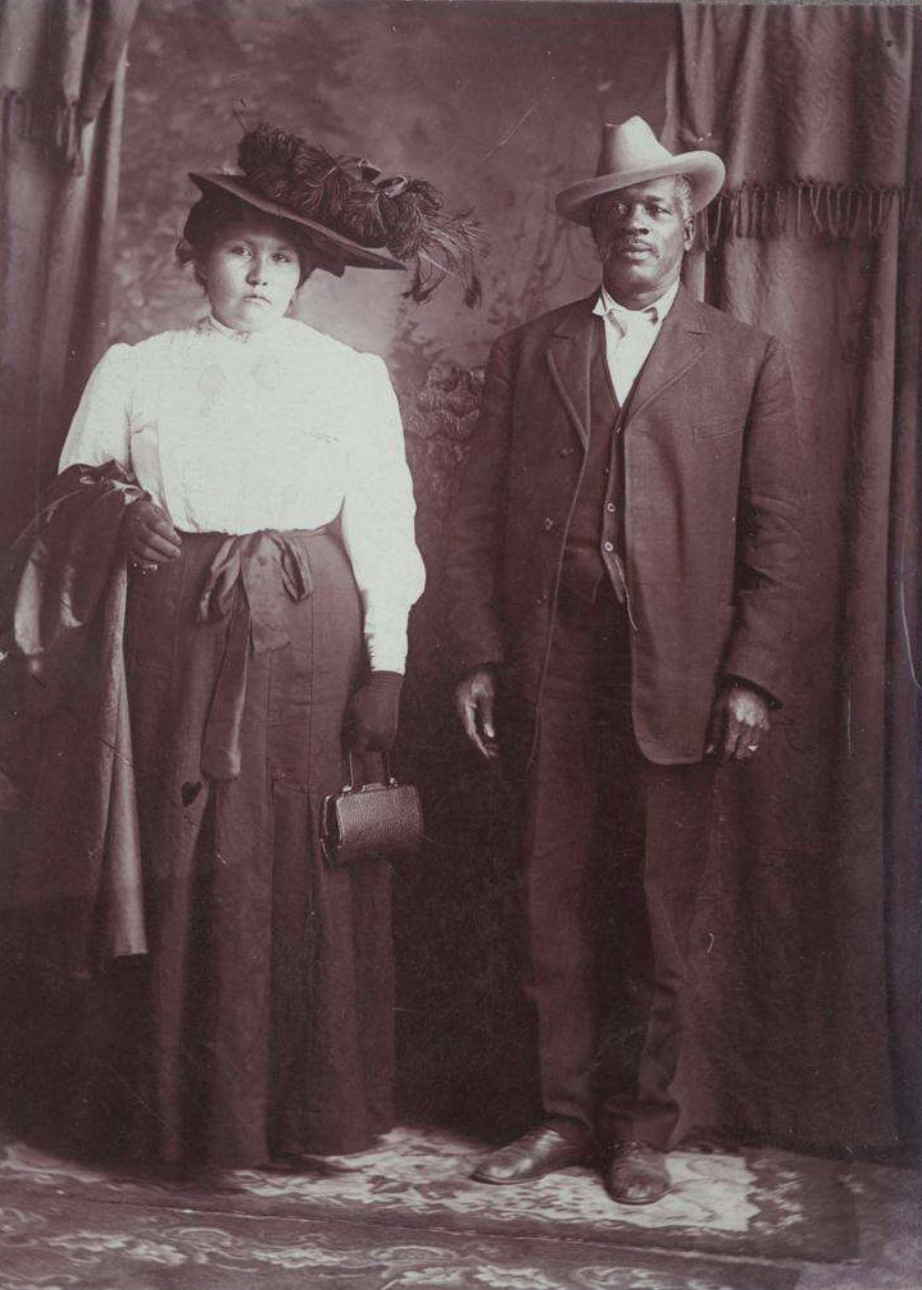 ★ October 11, 1907, John Taylor and wife, Kitty Cloud (Ute), photographed on their wedding day; they had four children. Courtesy, La Plata County Historical Society. 