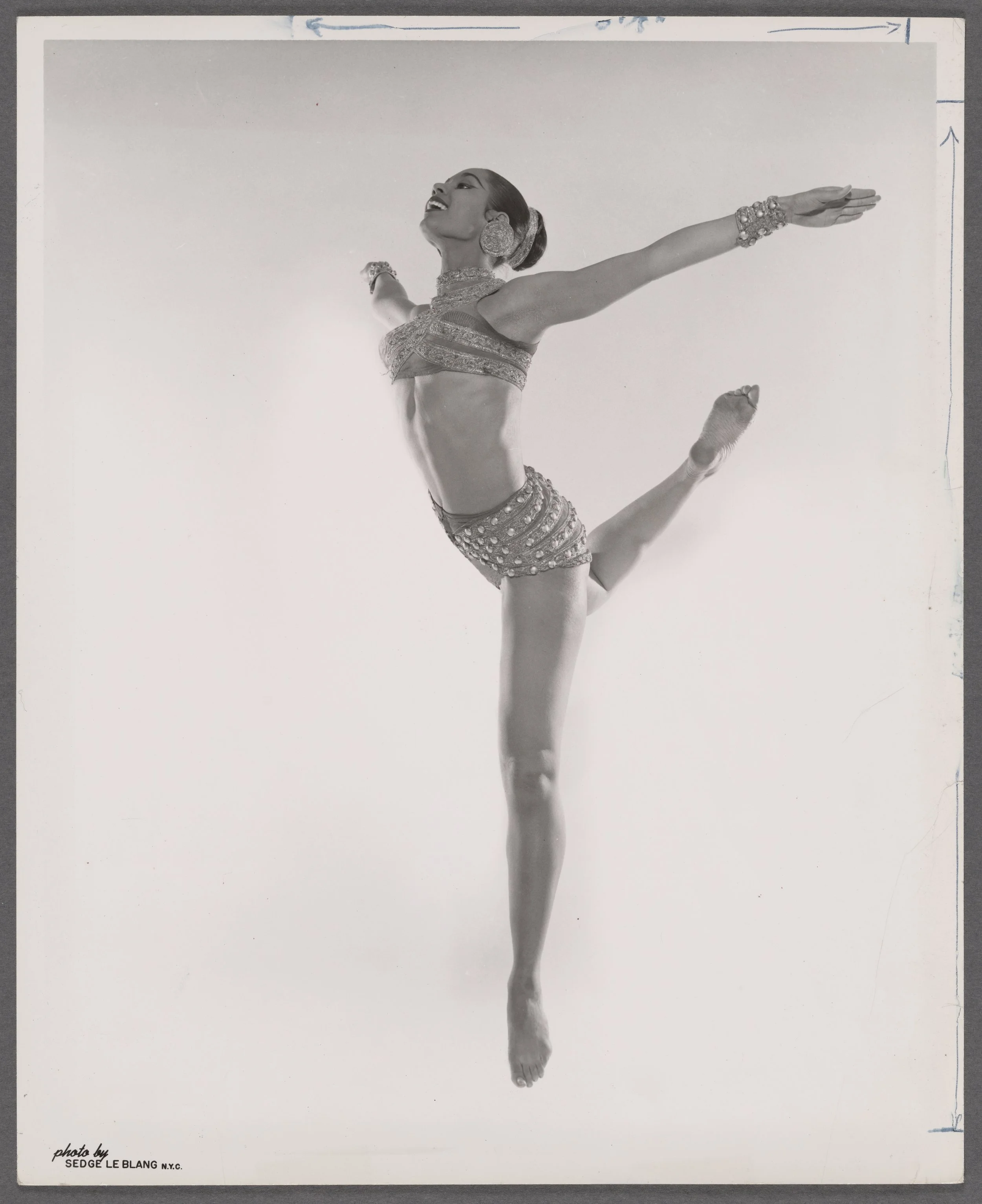 Carmen De Lavallade. 

By Sledge LeBland, courtesy of Metropolitan Opera Archives
Carmen De Lavallade Portrait Collection
Photographs and Prints Division. Schomburg Center for Research in Black Culture. The New York Public Library, Astor, Lenox, and 