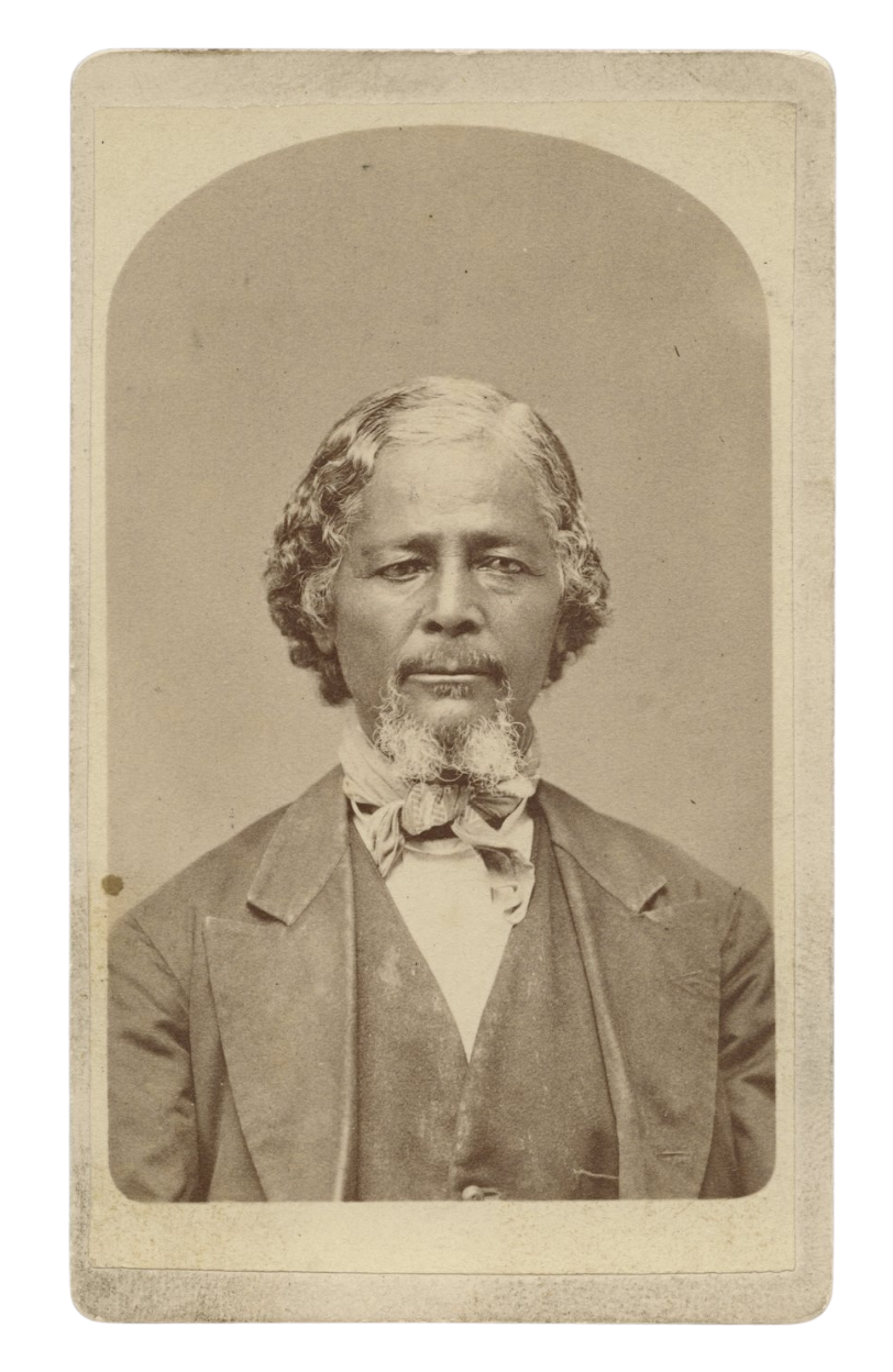 ★ c. 1880, Portrait of Benjamin "Pap" Singleton, founder of the Exodusters movement of Black homesteaders to Kansas. Kansas State Historical Society, Kansas Memory Digital Collections, Object ID 333.