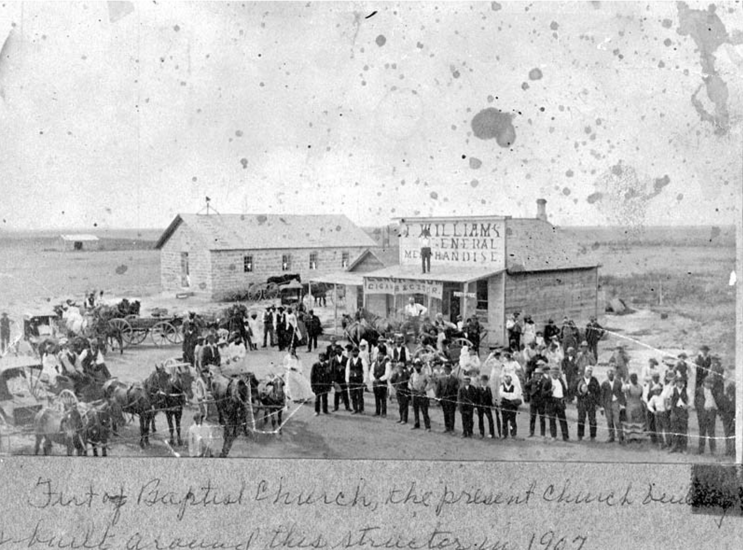 ★ c. 1885, photograph of Main St. in Nicodemus, Graham County, Kansas. Kansas State Historical Society, Kansas Memory Digital Collections, Object ID 526. 