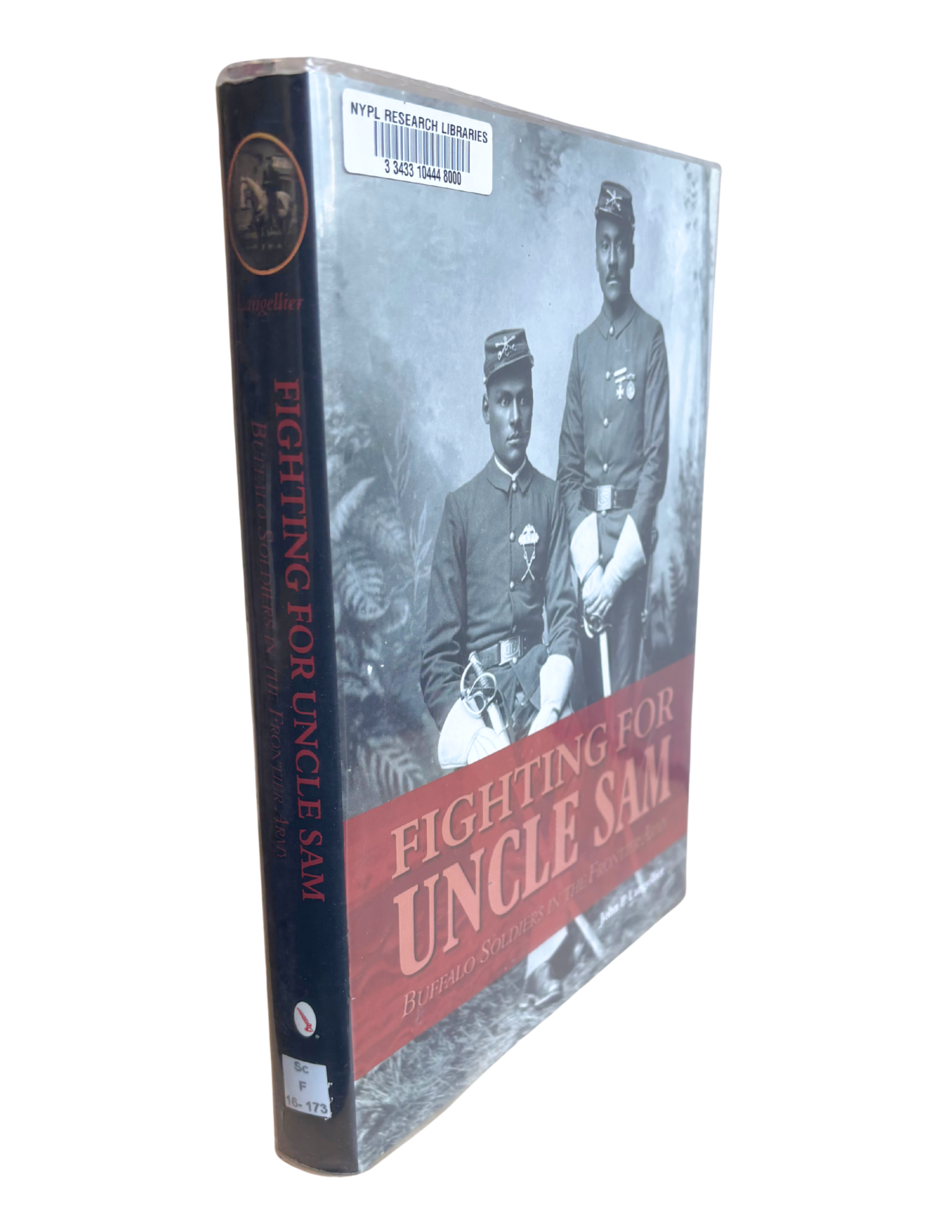 This is an image of the book, "Fighting for Uncle Sam" preserved by the Schomburg Center for Research in Black Culture and included in the digital exhibition about the Black West