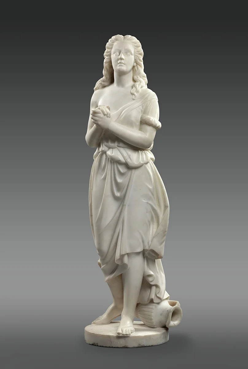 ★ Edmonia Lewis, Hagar, 1875, carved marble, 52 5/8 x 15 1/4 x 17 1/8 in. (133.6 x 38.8 x 43.4 cm.), Smithsonian American Art Museum, Gift of Delta Sigma Theta Sorority, Inc., 1983.95.178