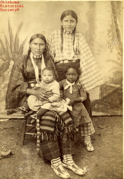 ★ Portrait of Mary Bunhio Longneck (Daughter of Cheyenne Chief) and family. Longneck was the wife of Amos Chapman (U.S. Army Scout), of the Southern Cheyenne people. Courtesy of the Oklahoma Historical Society, Czarina Conlan Collection Photographs. 